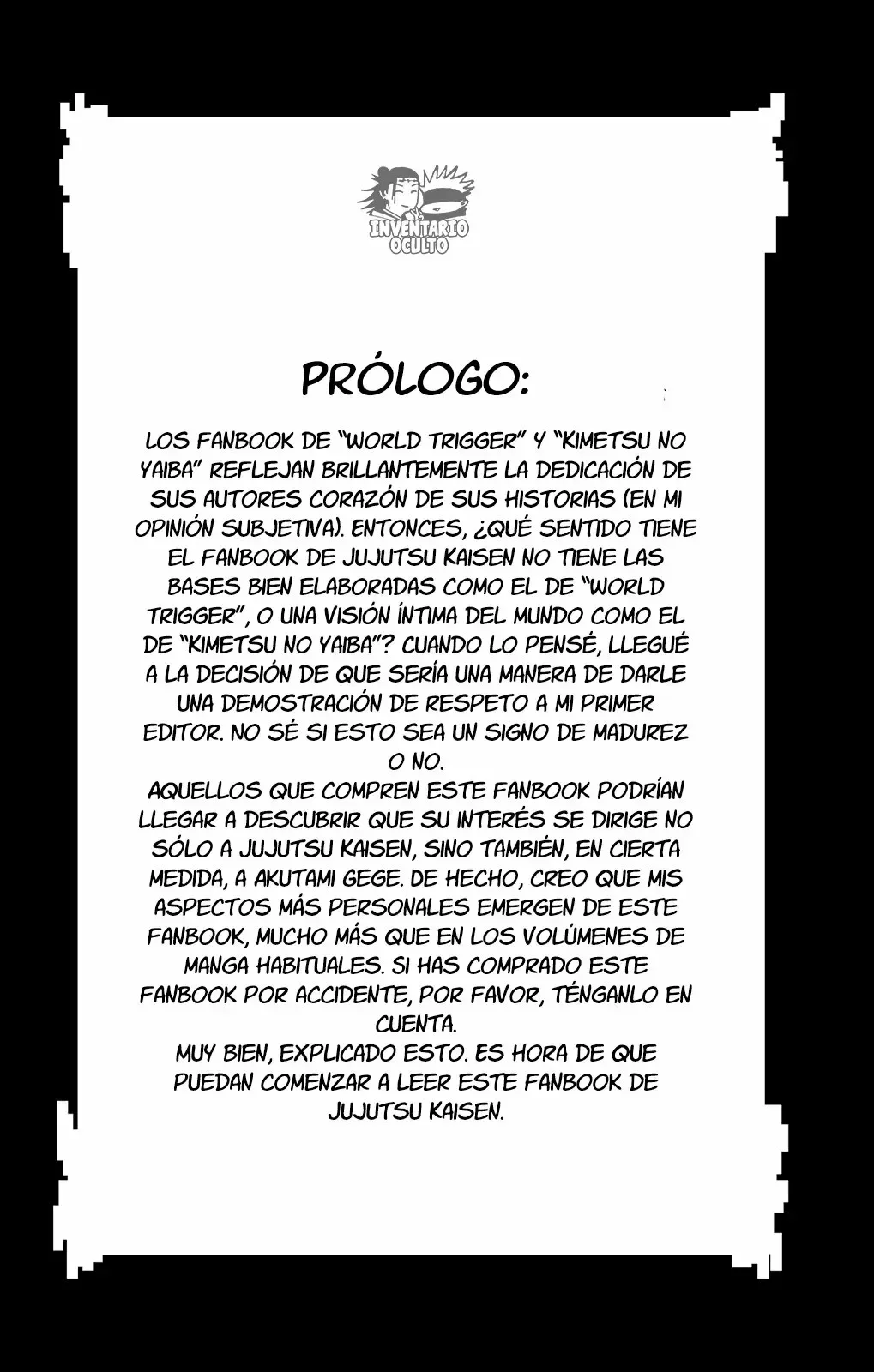 Jujutsu Kaisen: FANBOOK OFICIAL Capítulo 1 - página 3