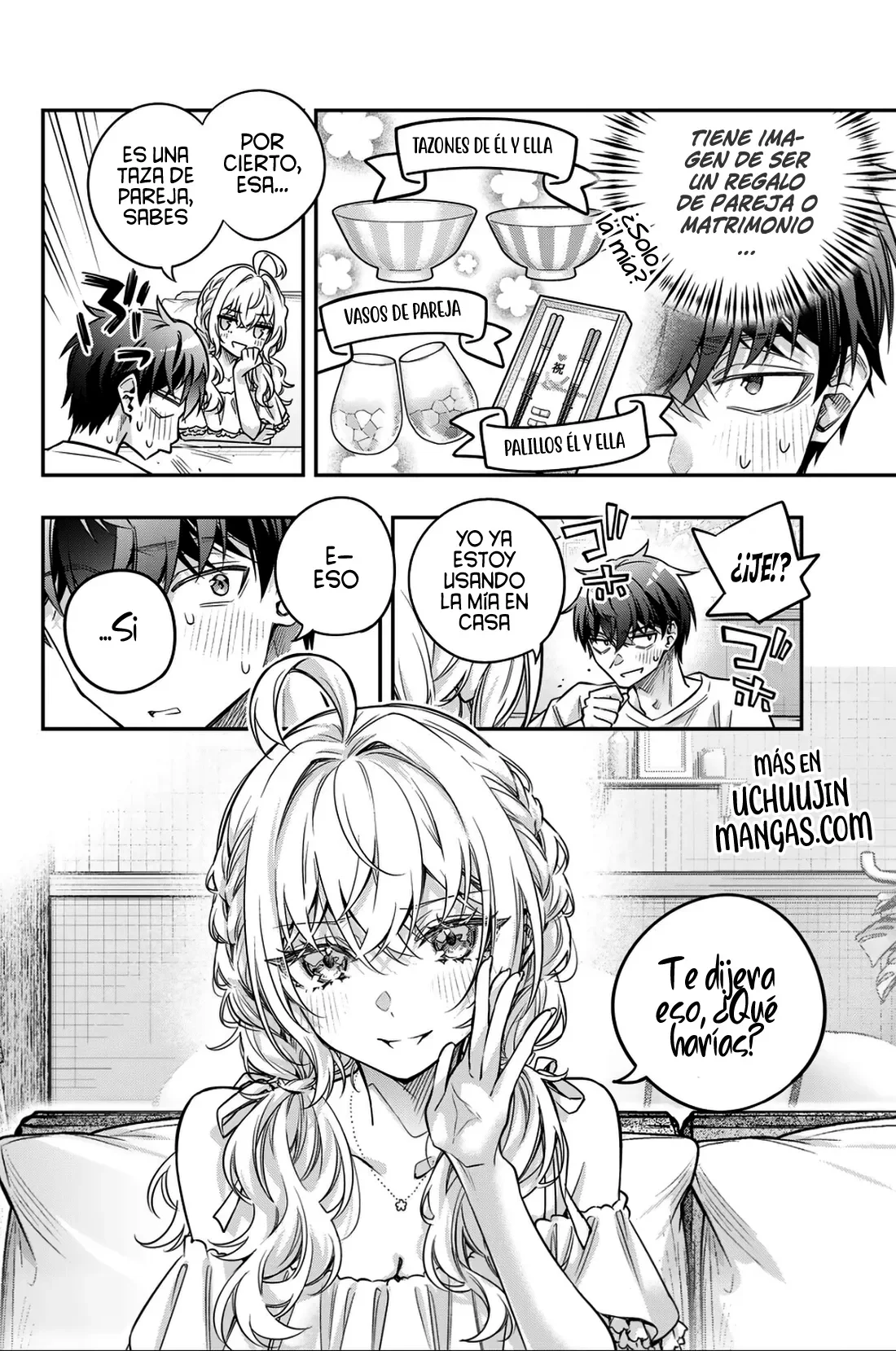 Alya-san, quien se sienta a mi lado, a veces susurra cosas dulces en ruso. Capítulo 90 - página 12