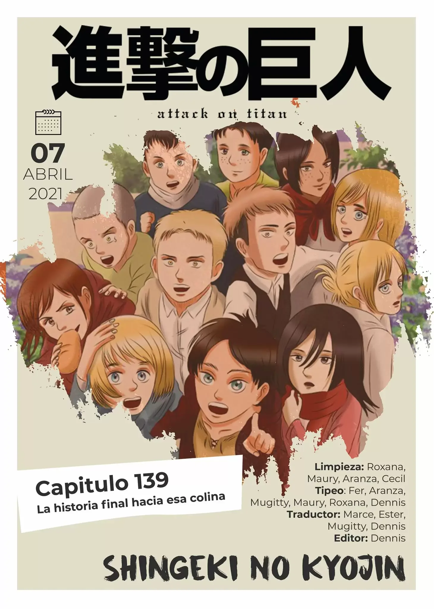 Shingeki no Kyojin Capítulo 139 - página 1