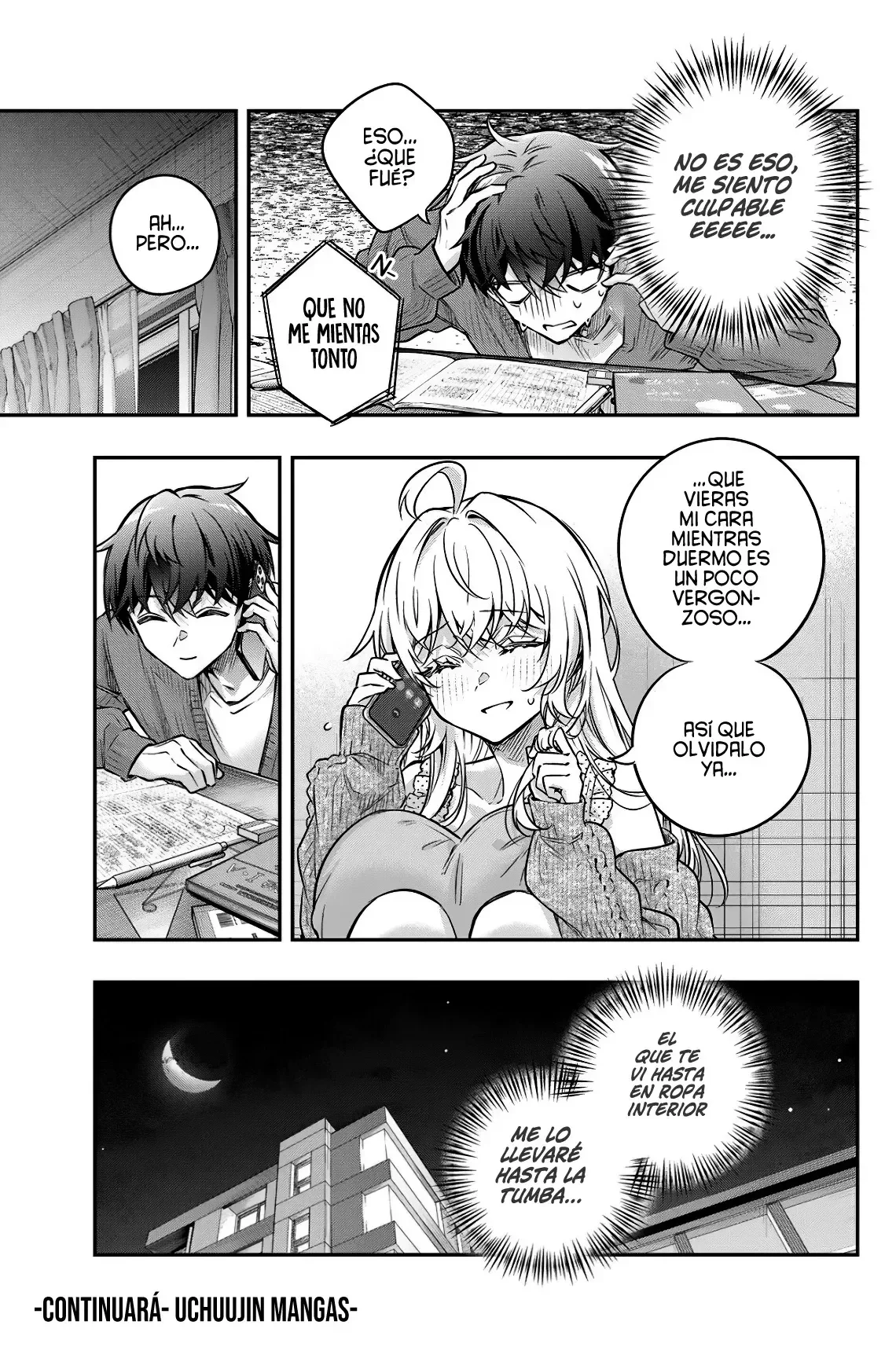 Alya-san, quien se sienta a mi lado, a veces susurra cosas dulces en ruso. Capítulo 82 - página 16