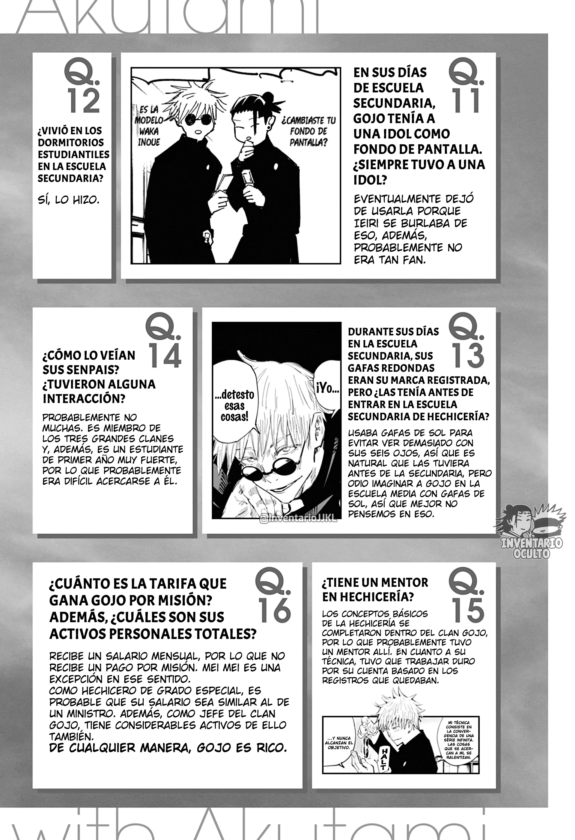 SATORU GOJO - Official Booklet Capítulo 1 - página 11