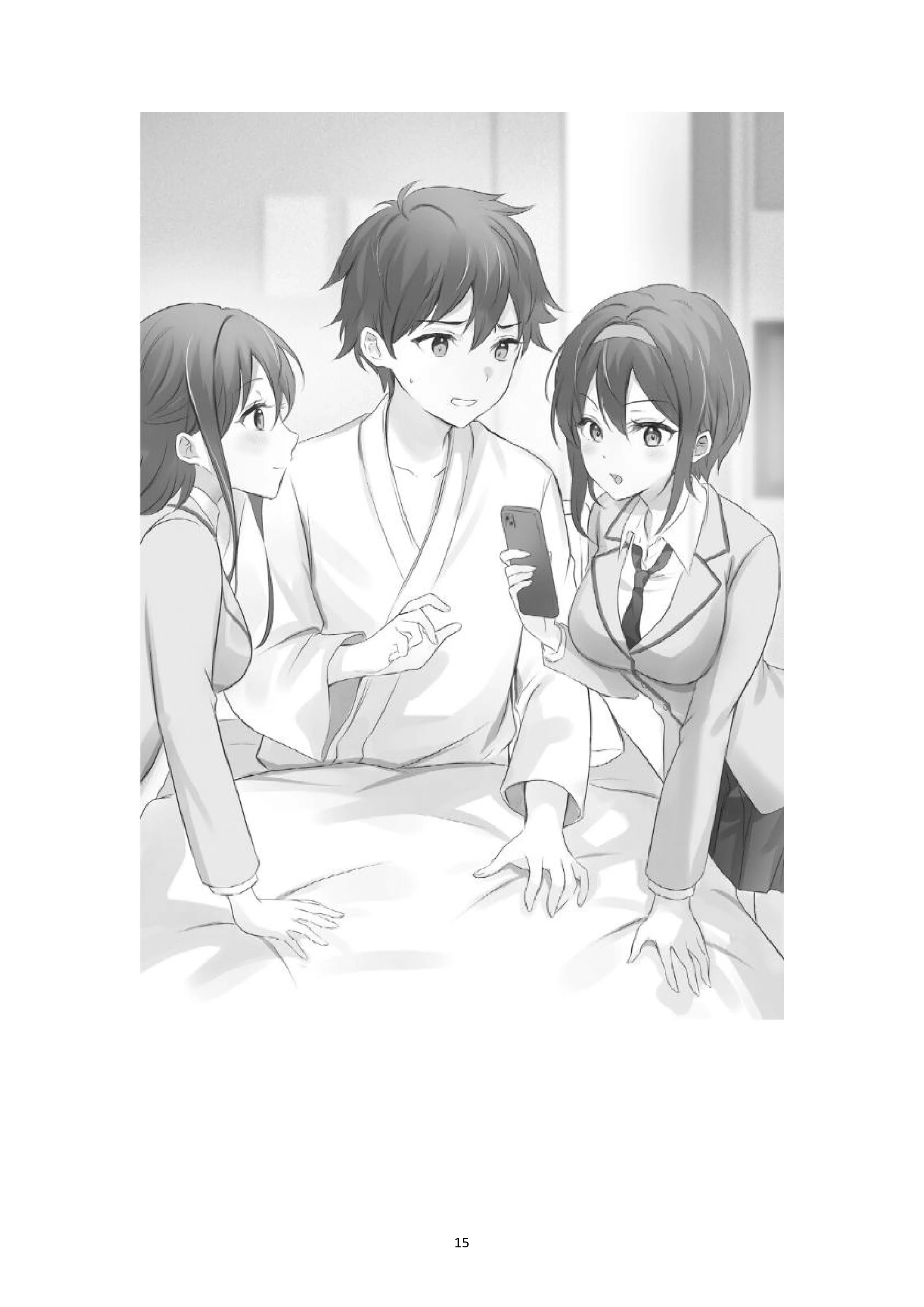 La historia de cómo yo, un tipo común y corriente sin cualidades redentoras, arriesgué mi vida para salvar a dos hermosas hermanas gemelas, y como resultado terminé haciendo que ellas, que en realidad eran yandere, se enamoraran perdidamente de mí Capítulo 1 - página 15