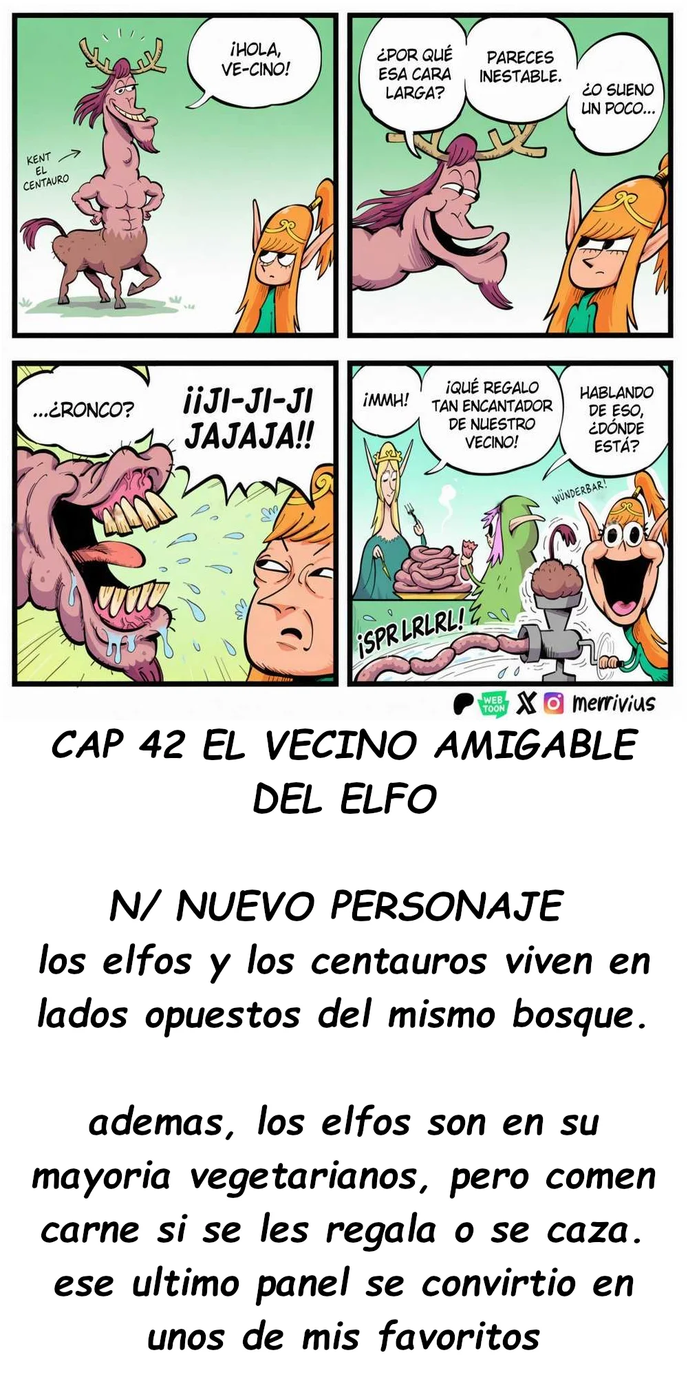 la elfa humanofobica Capítulo 42 - página 1