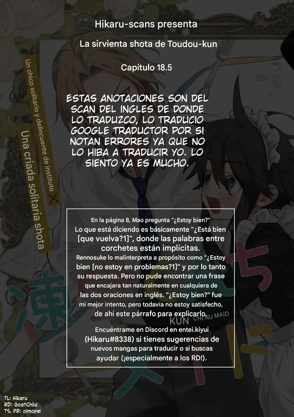 Toudou-kun Chi no Maid Shota Capítulo 18.5 - página 13