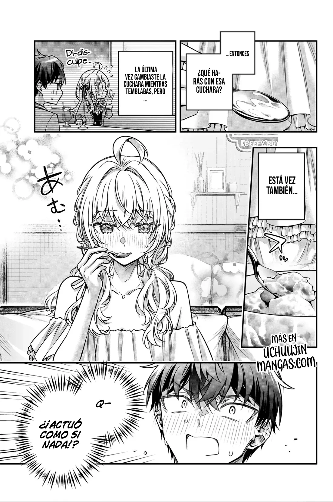 Alya-san, quien se sienta a mi lado, a veces susurra cosas dulces en ruso. Capítulo 90 - página 9