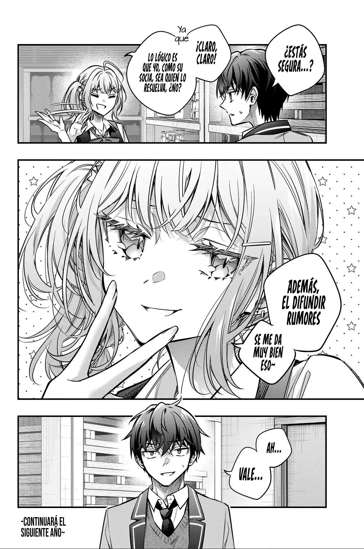 Alya-san, quien se sienta a mi lado, a veces susurra cosas dulces en ruso. Capítulo 73 - página 18