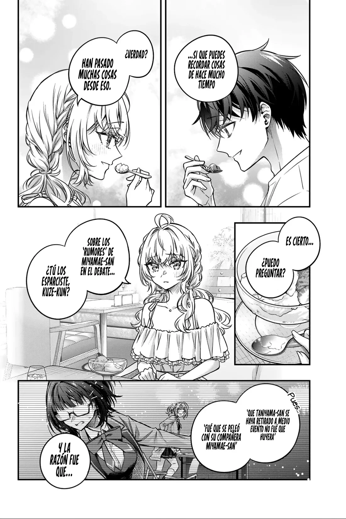 Alya-san, quien se sienta a mi lado, a veces susurra cosas dulces en ruso. Capítulo 89 - página 8