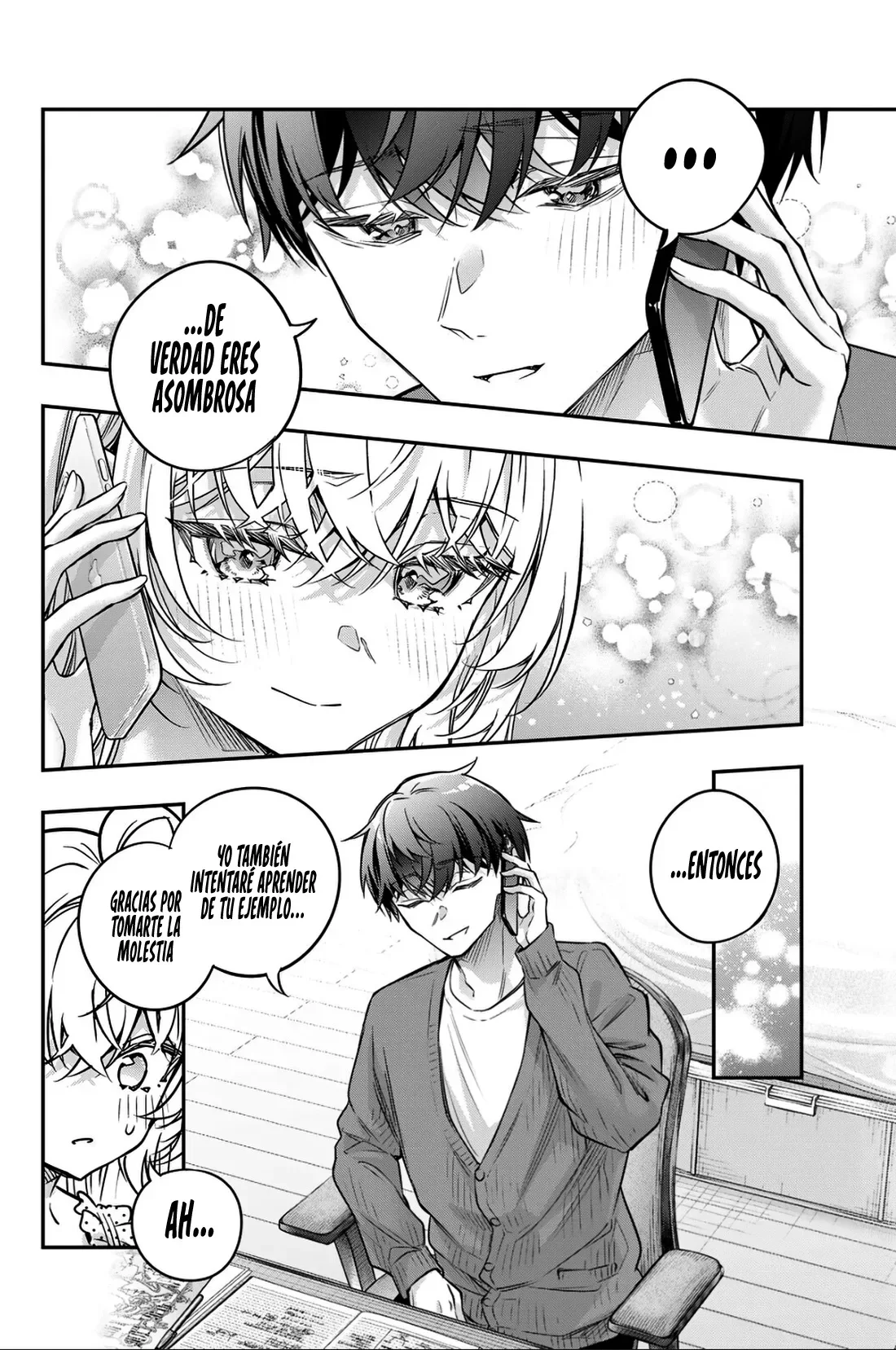 Alya-san, quien se sienta a mi lado, a veces susurra cosas dulces en ruso. Capítulo 83 - página 10