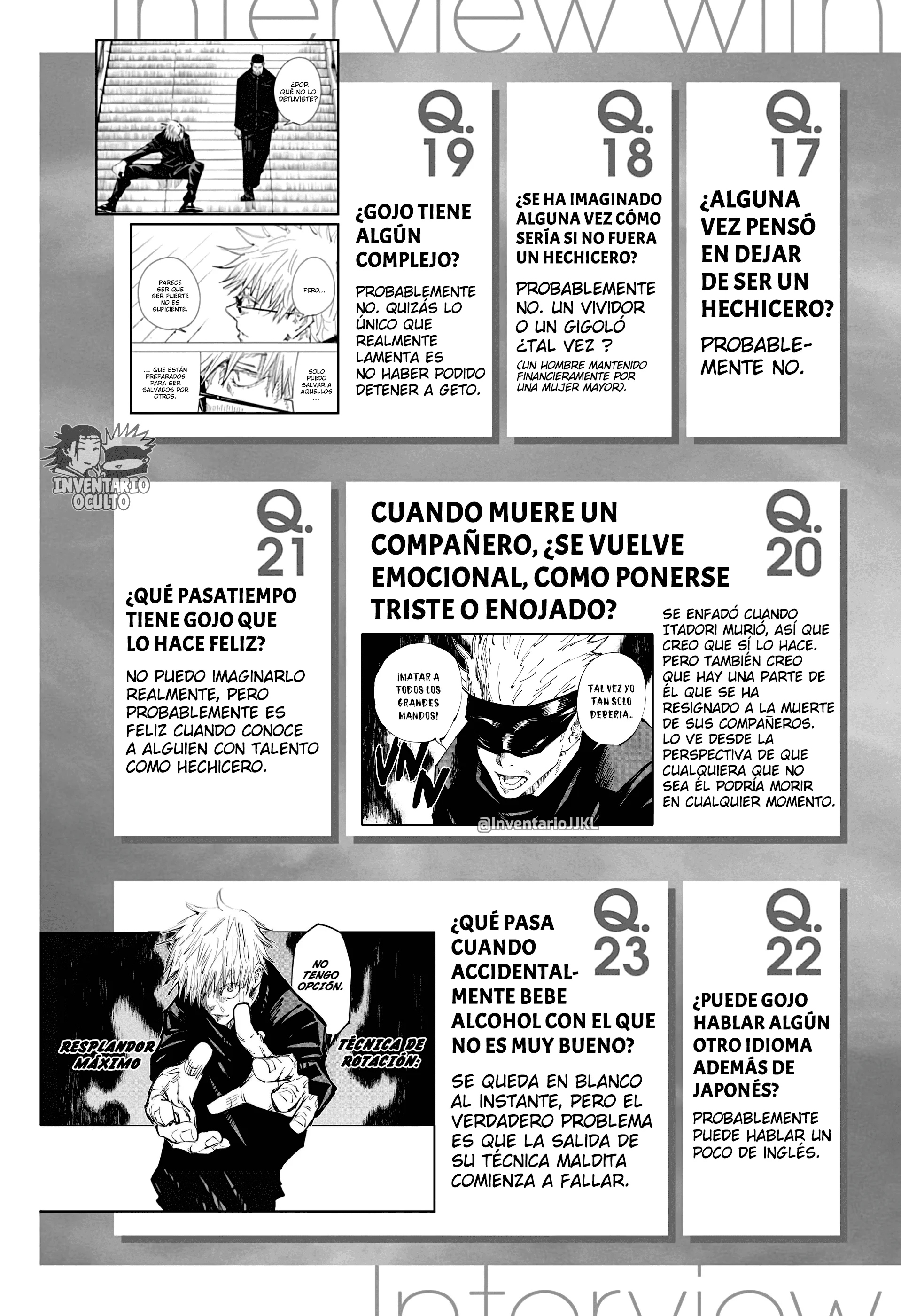 SATORU GOJO - Official Booklet Capítulo 1 - página 12