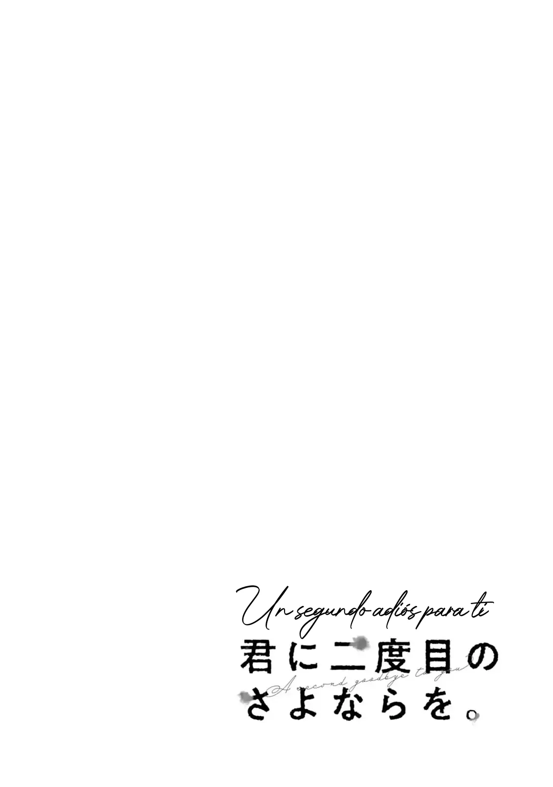 Kimi ni nidome no sayonara wo Capítulo 5 - página 2
