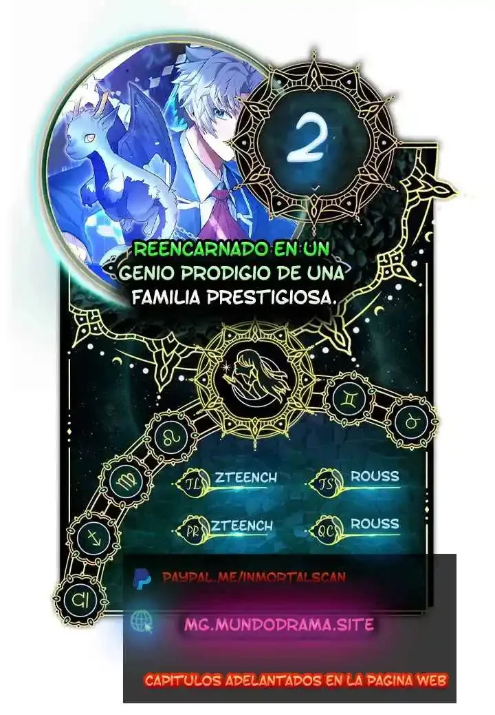 Reencarnado en un genio prodigio de una familia prestigiosa Capítulo 2 - página 1