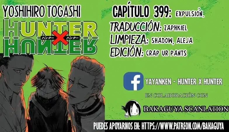 Cazador X Capítulo 399 - página 1