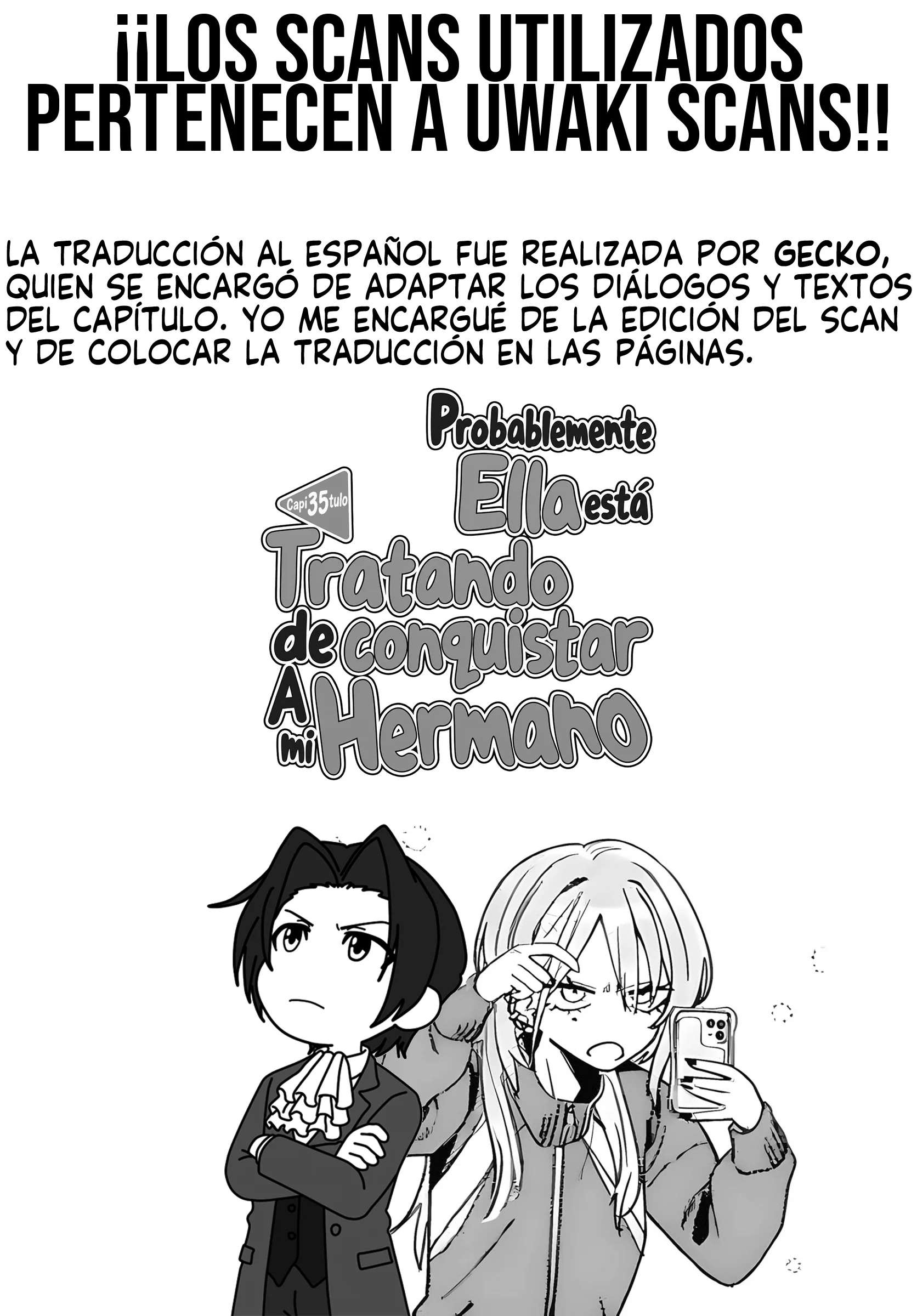 Probablemente Tambien va tras mi Hermano Capítulo 35 - página 1