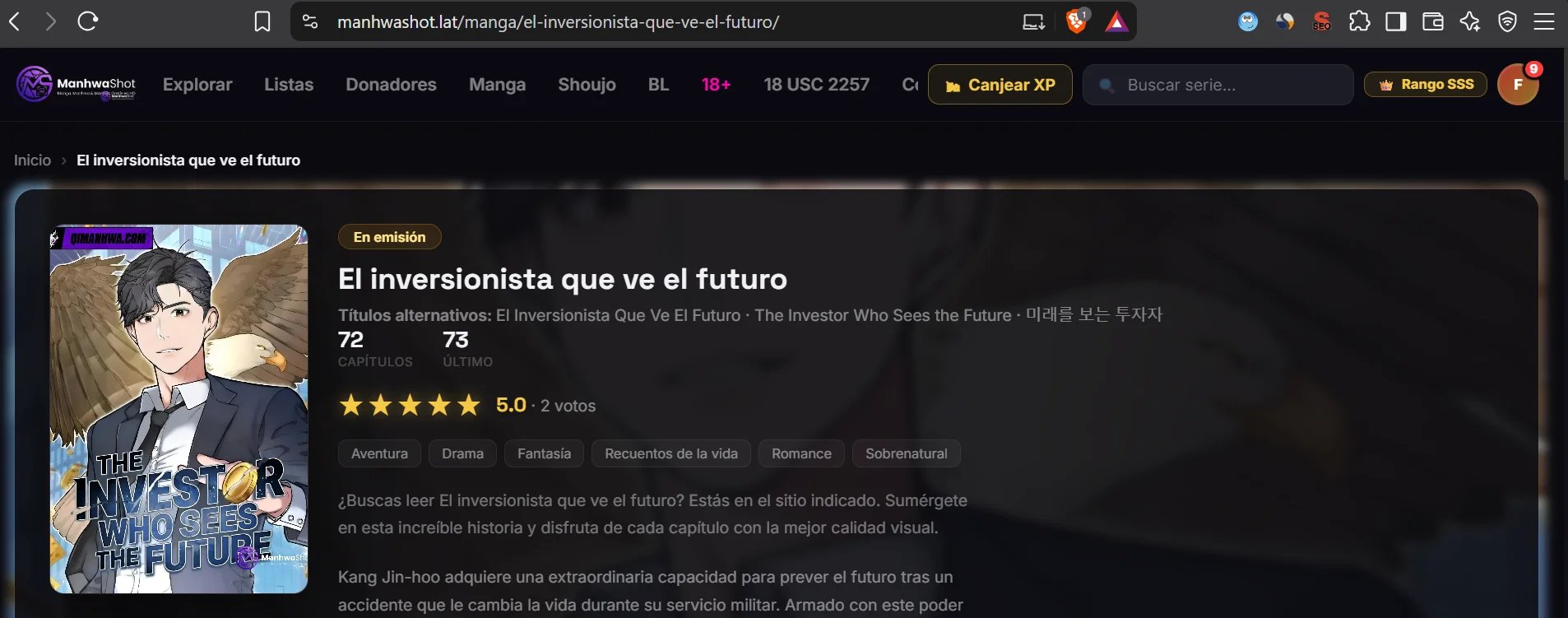 El Inversor Que Ve El Futuro Capítulo 65 - página 1