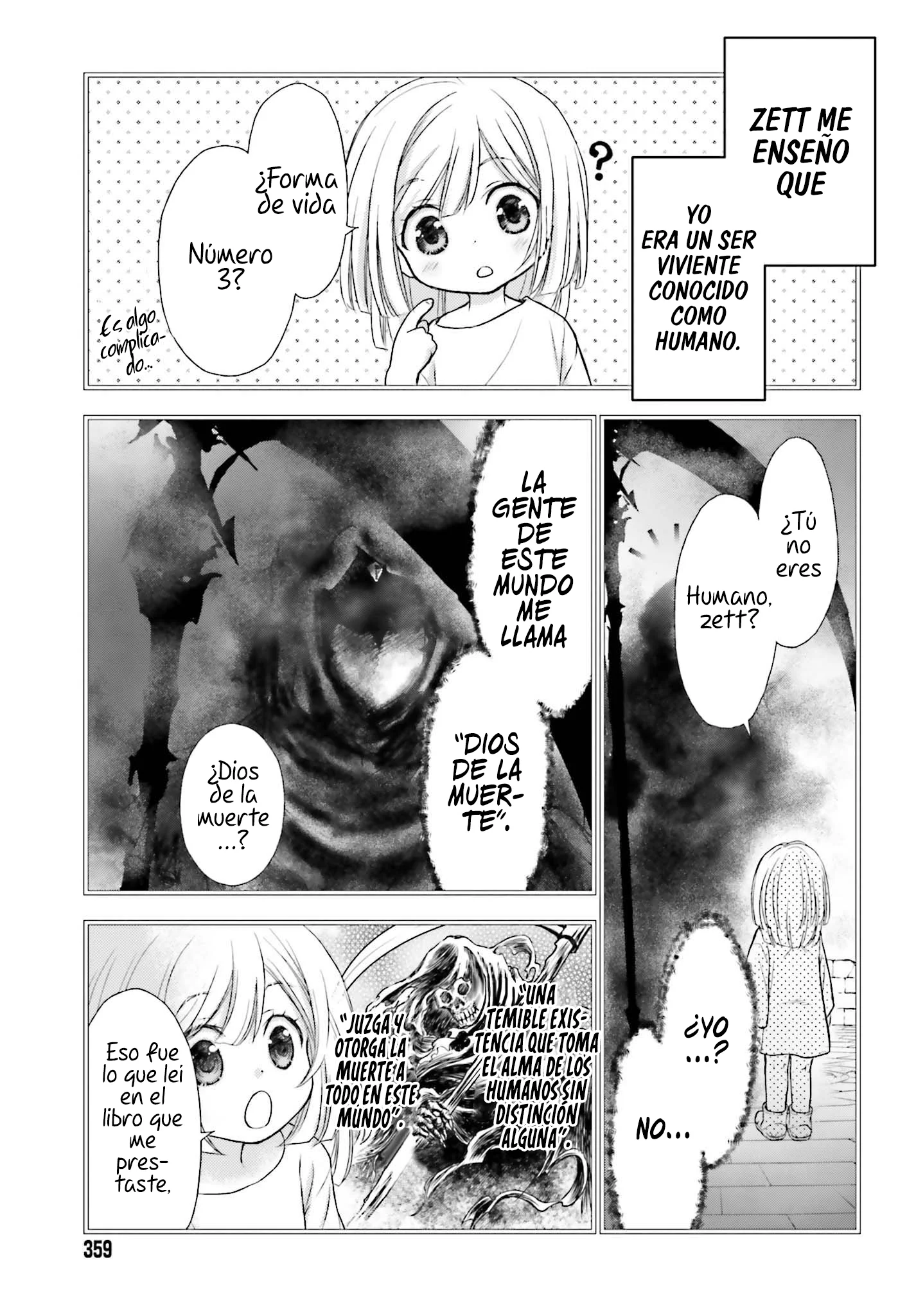 Shinigami ni Sodaterareta Shoujo wa Shikkoku no Ken wo Mune ni Idaku Capítulo 2 - página 2
