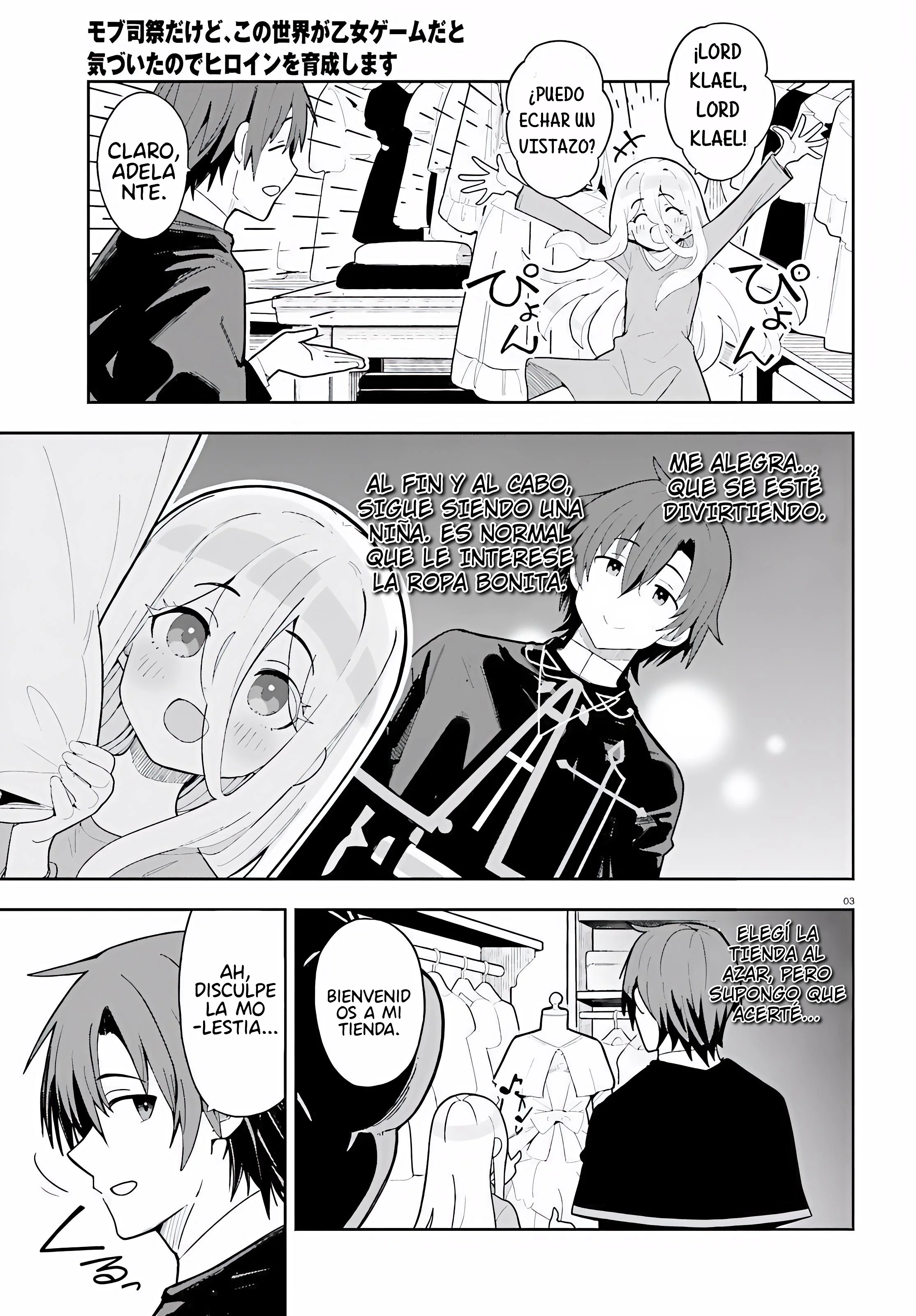 Mob Shisai dakedo, Kono Sekai ga Otome Game dato Kizuita node Heroine o Ikusei Shimasu Capítulo 4 - página 4