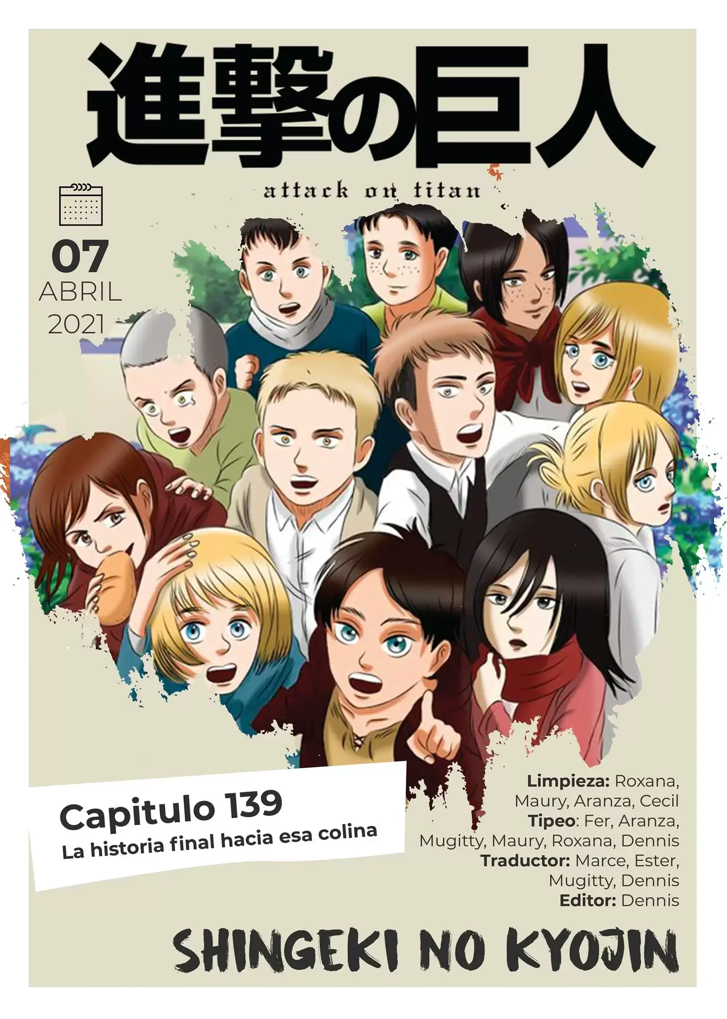 Shingeki no Kyojin Capítulo 139 - página 2