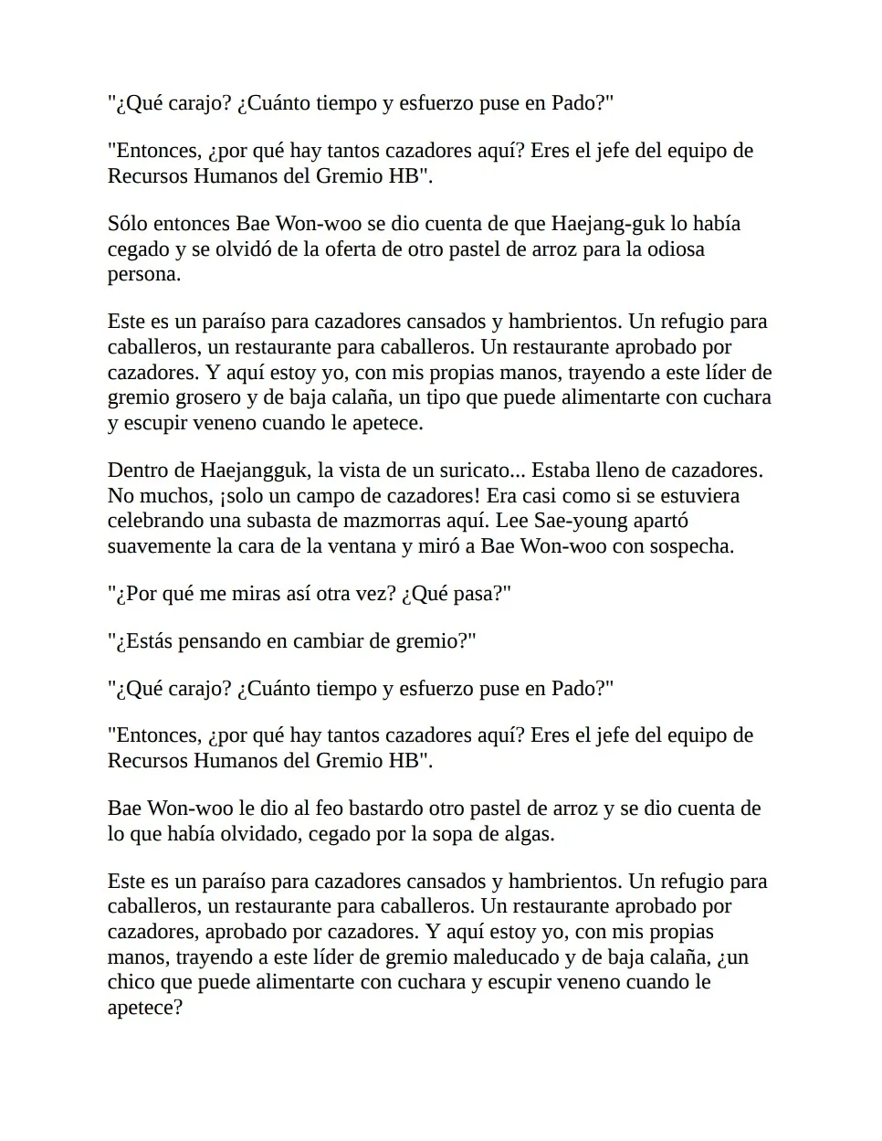 El cazador quiere vivir tranquilamente Capítulo 14 - página 8