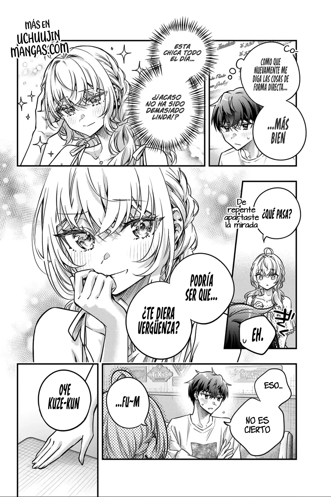 Alya-san, quien se sienta a mi lado, a veces susurra cosas dulces en ruso. Capítulo 89 - página 14