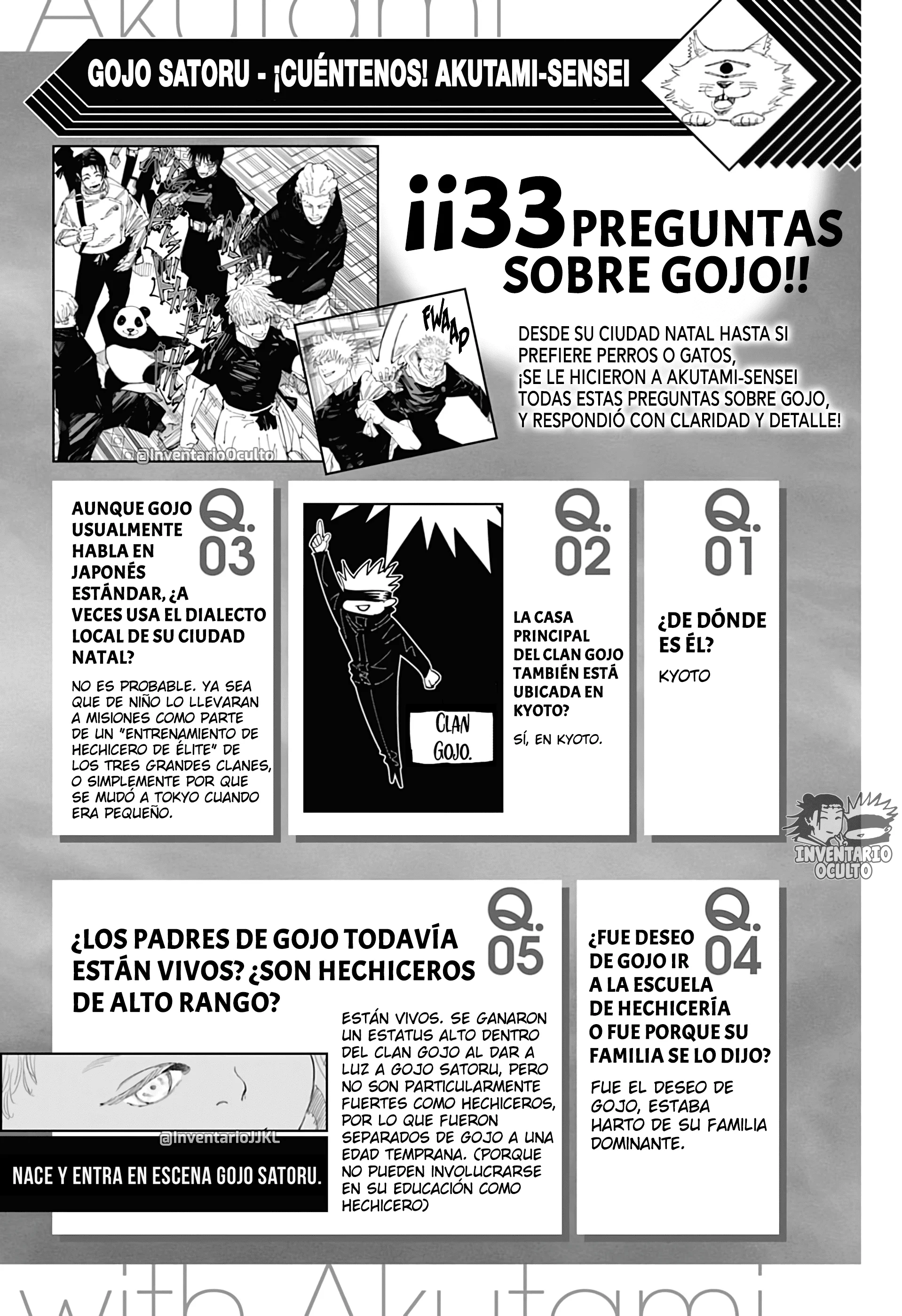 SATORU GOJO - Official Booklet Capítulo 1 - página 9