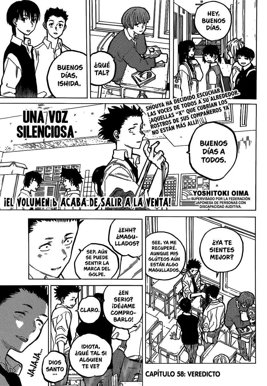 Una Voz Silenciosa Capítulo 58 - página 1