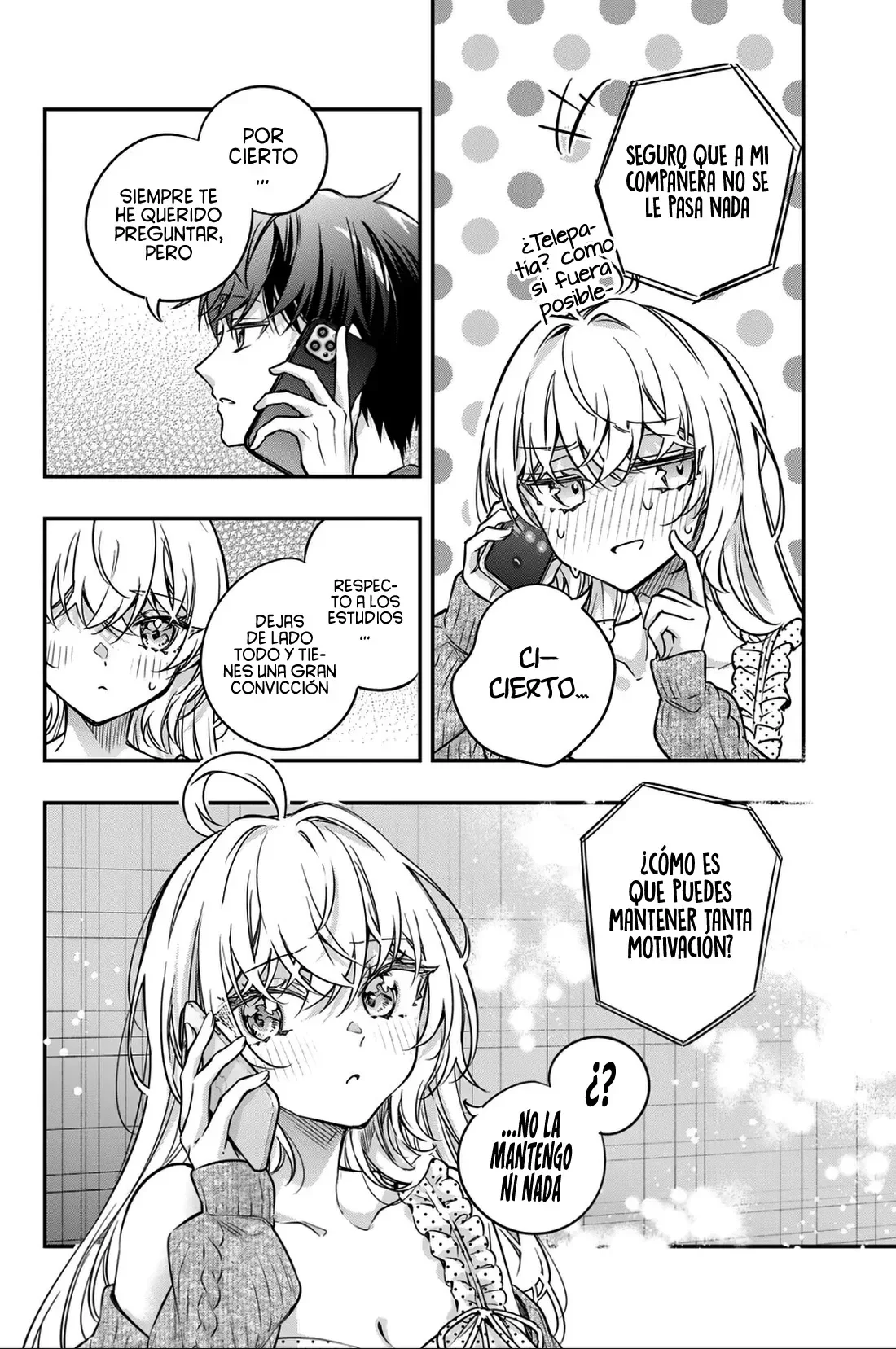 Alya-san, quien se sienta a mi lado, a veces susurra cosas dulces en ruso. Capítulo 83 - página 8
