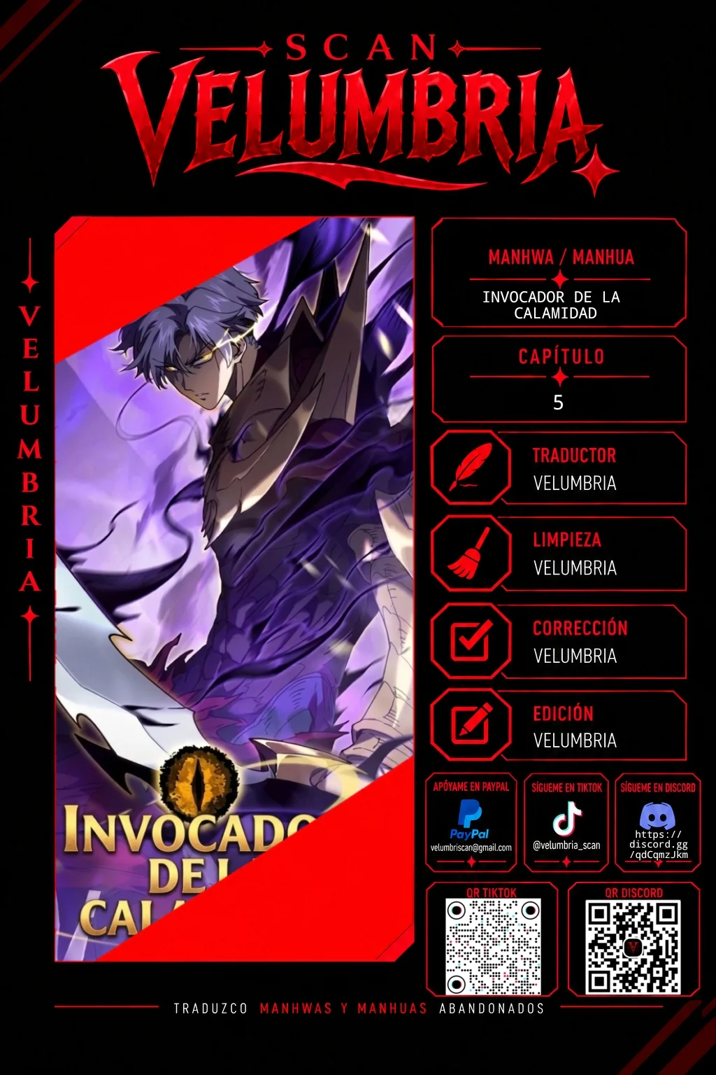 INVOCADOR DE LA CALAMIDAD Capítulo 5 - página 1