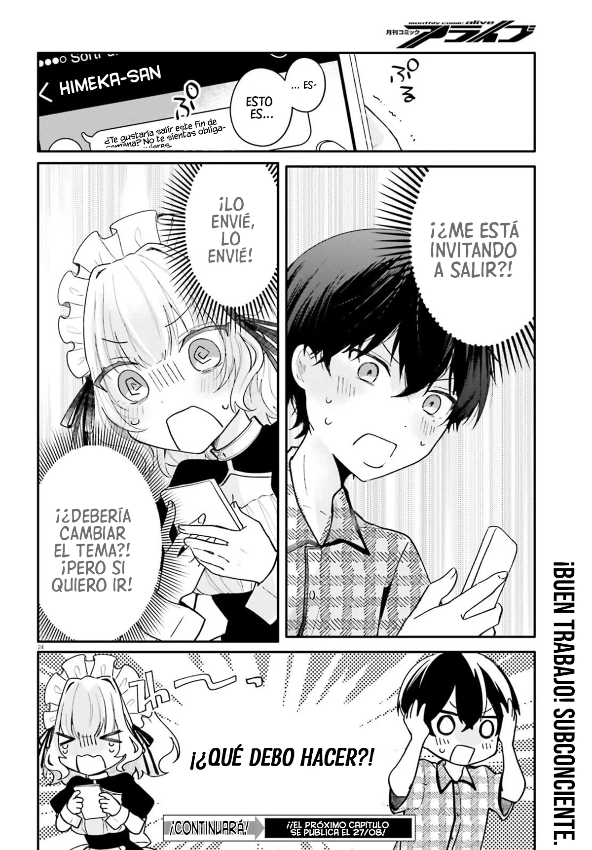 Mi Maid se parece a la chica de mi clase que me gusta Capítulo 5 - página 27