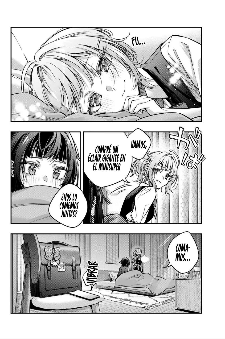 Alya-san, quien se sienta a mi lado, a veces susurra cosas dulces en ruso. Capítulo 75 - página 14