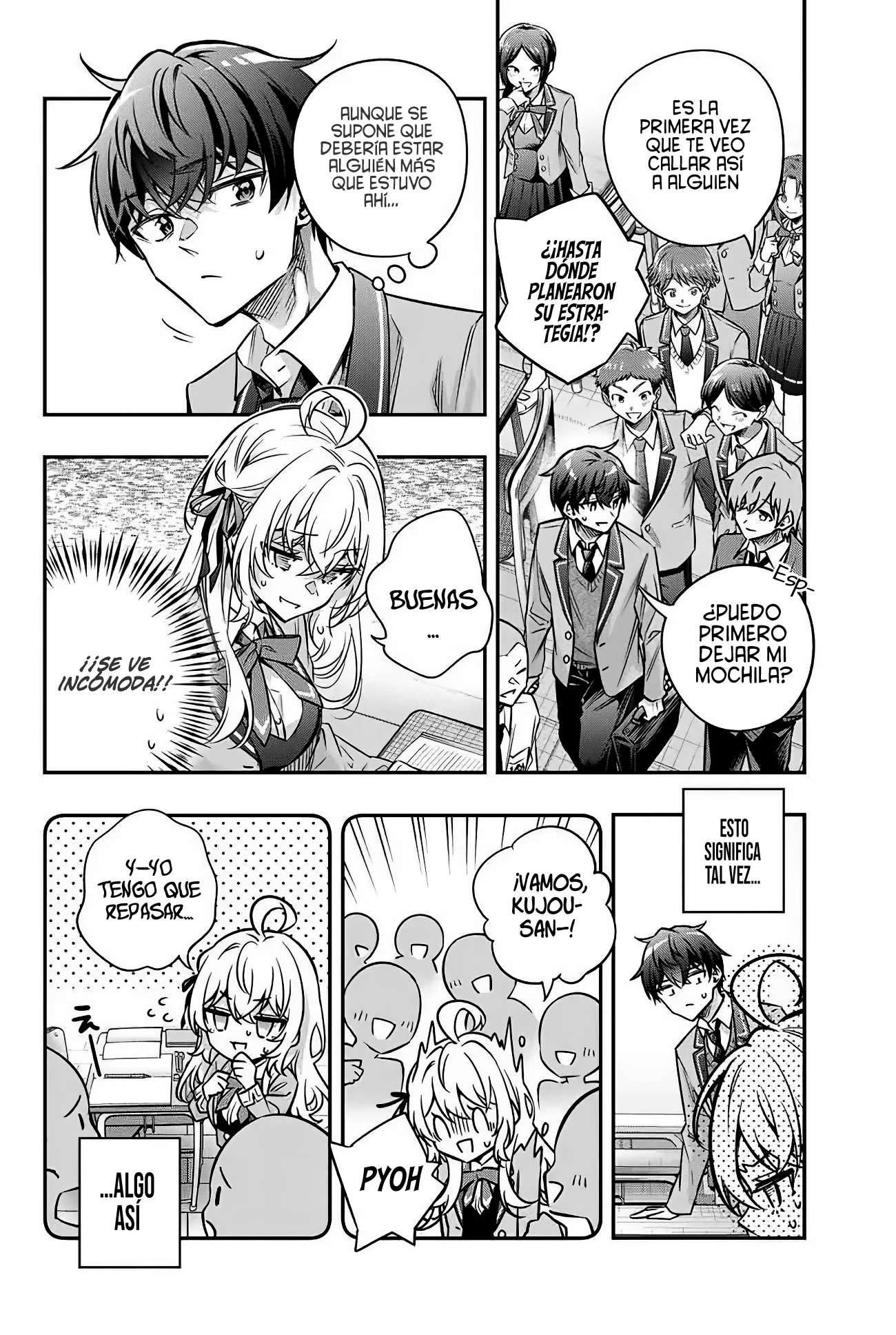 Alya-san, quien se sienta a mi lado, a veces susurra cosas dulces en ruso. Capítulo 70 - página 8