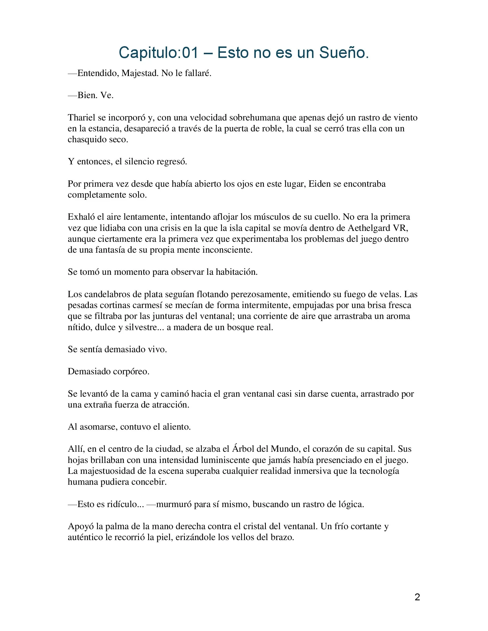 El Reino Transmigrado de Aethelgard. Capítulo 1 - página 2