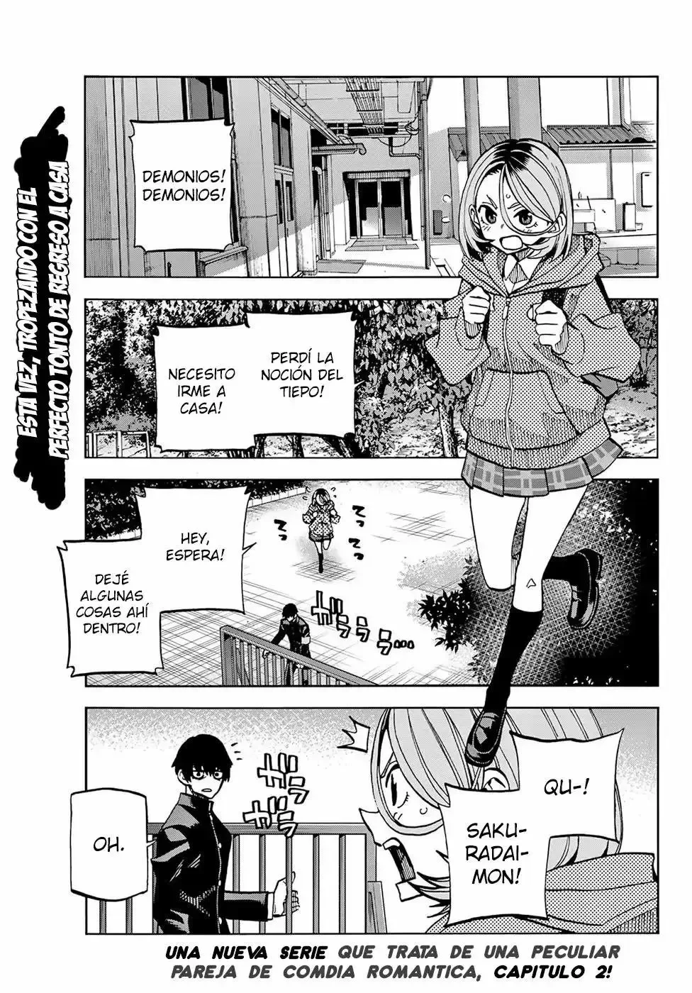 Ponkotsu Fuukiiin to Skaato take ga Futekisetsu na JK no Hanashi Capítulo 2 - página 1