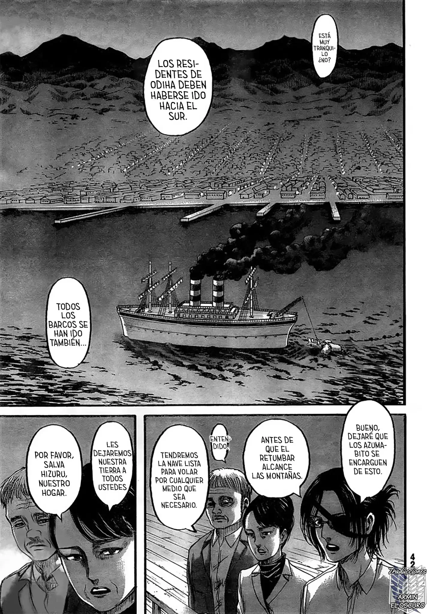 Shingeki no Kyojin Capítulo 132 - página 2
