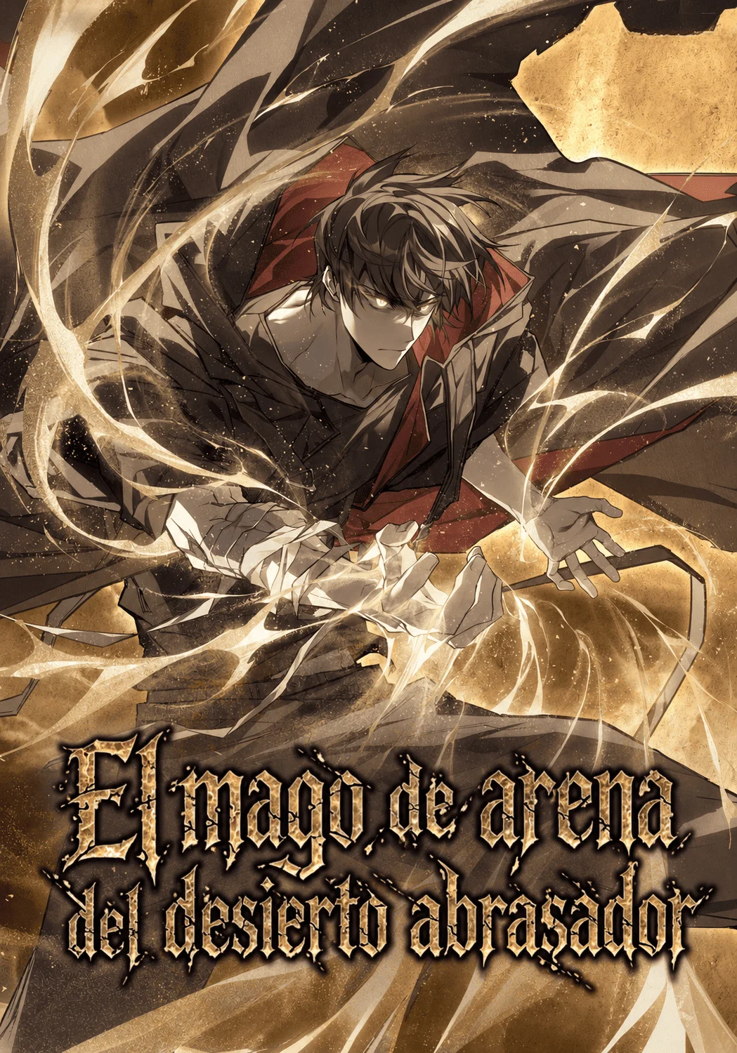 El mago de arena del desierto abrasador