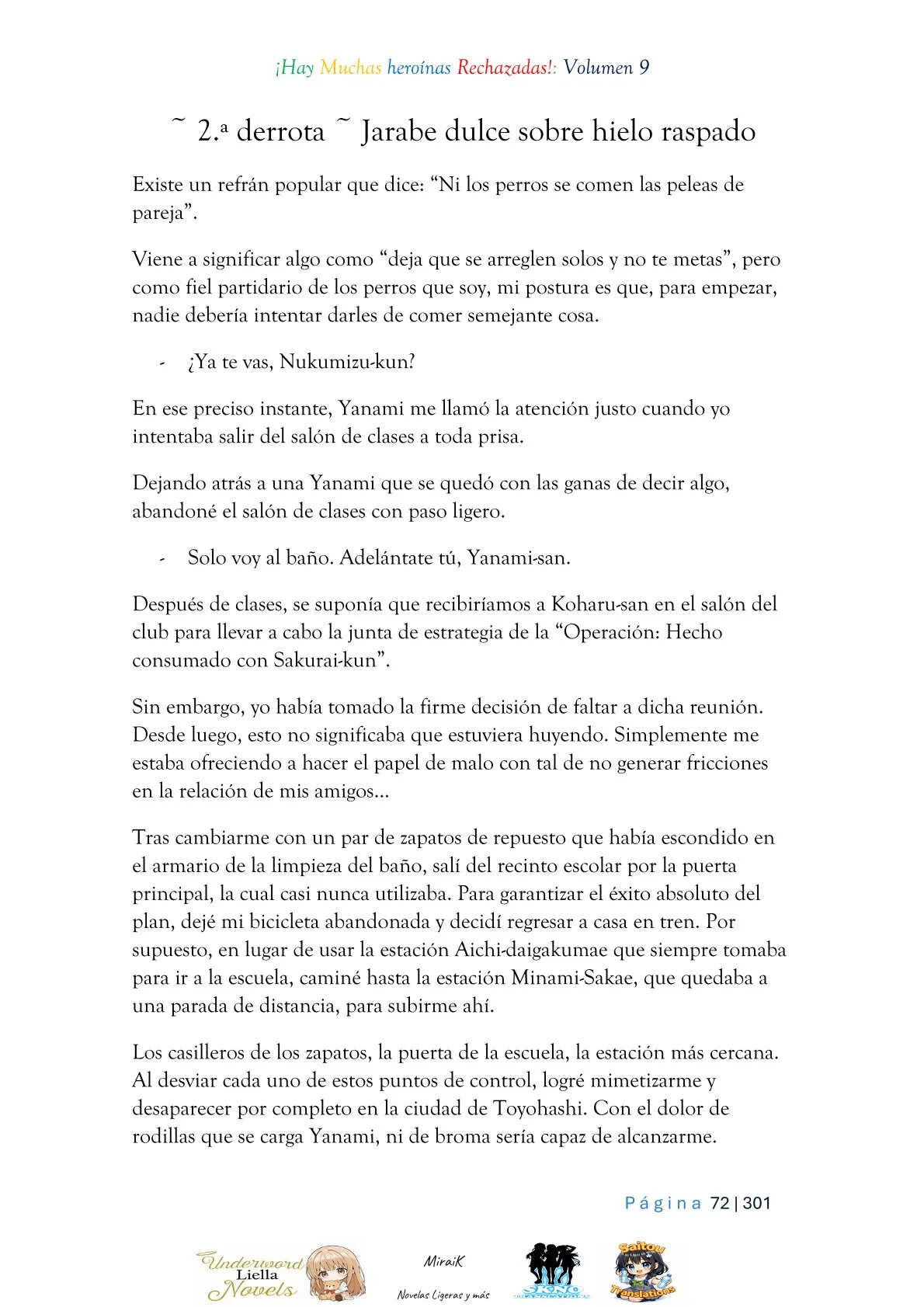 Makeine: Too Many Losing Heroines! Capítulo 9.2 - página 1