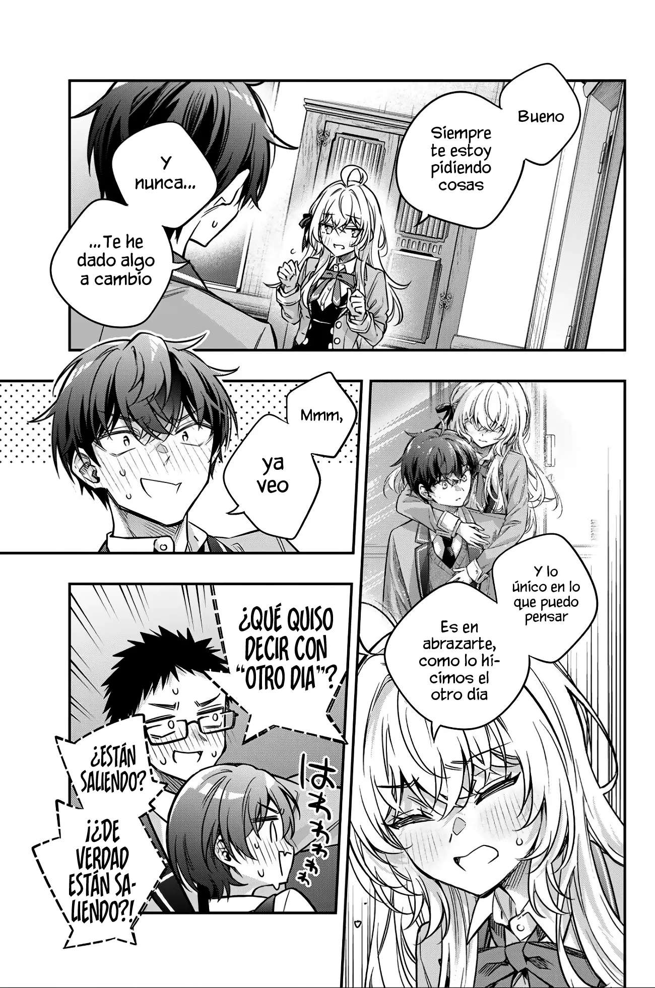 Alya-san, quien se sienta a mi lado, a veces susurra cosas dulces en ruso. Capítulo 71 - página 17