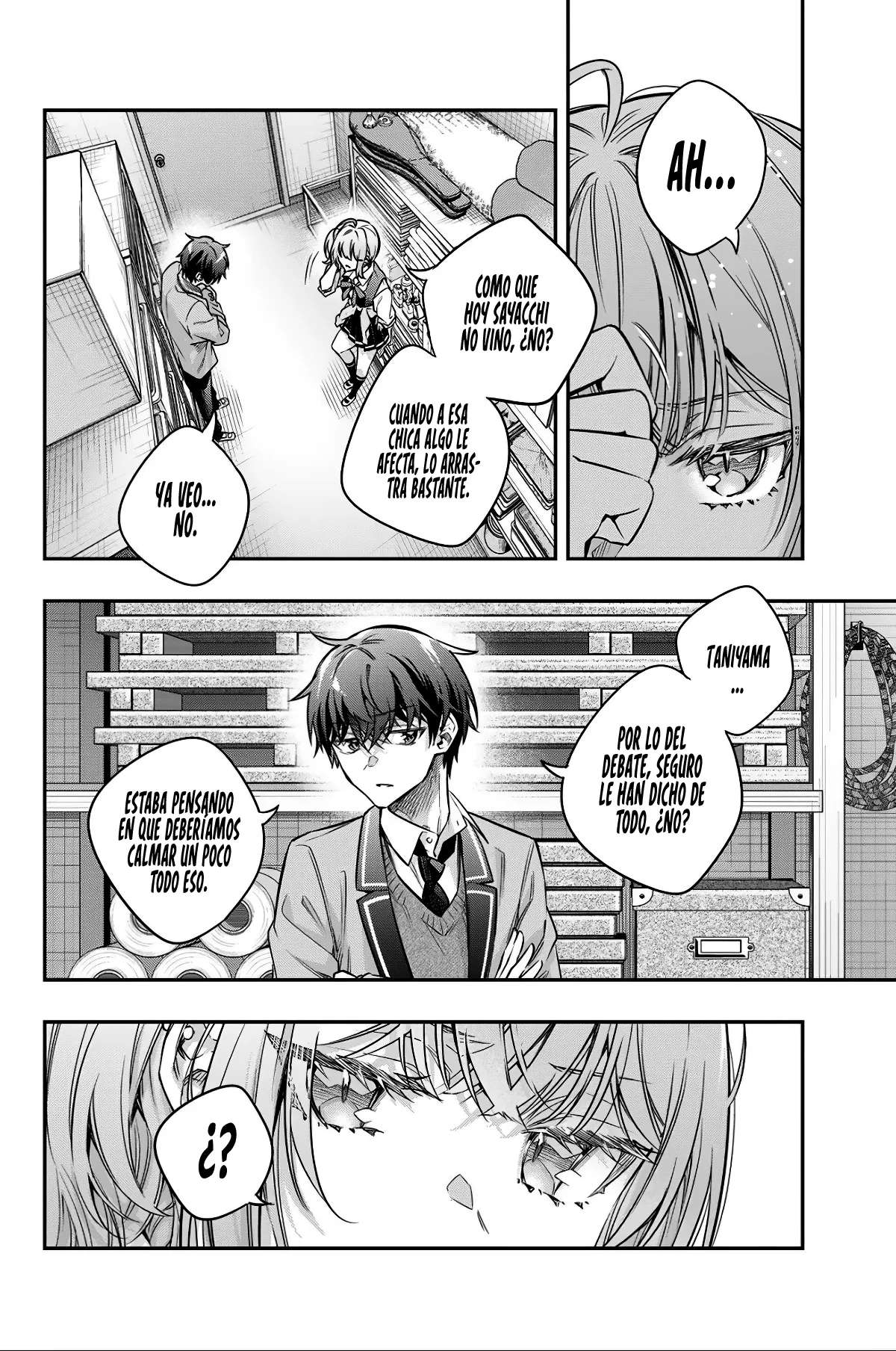 Alya-san, quien se sienta a mi lado, a veces susurra cosas dulces en ruso. Capítulo 73 - página 6