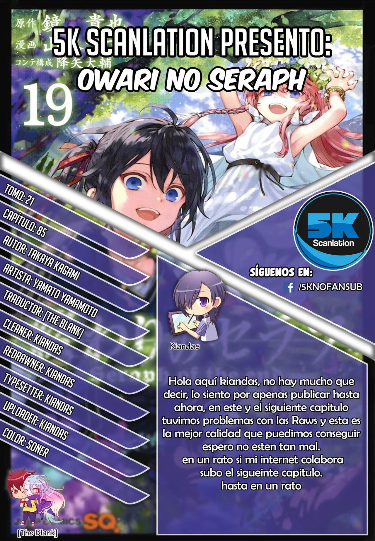 Owari no seraph Capítulo 85 - página 1