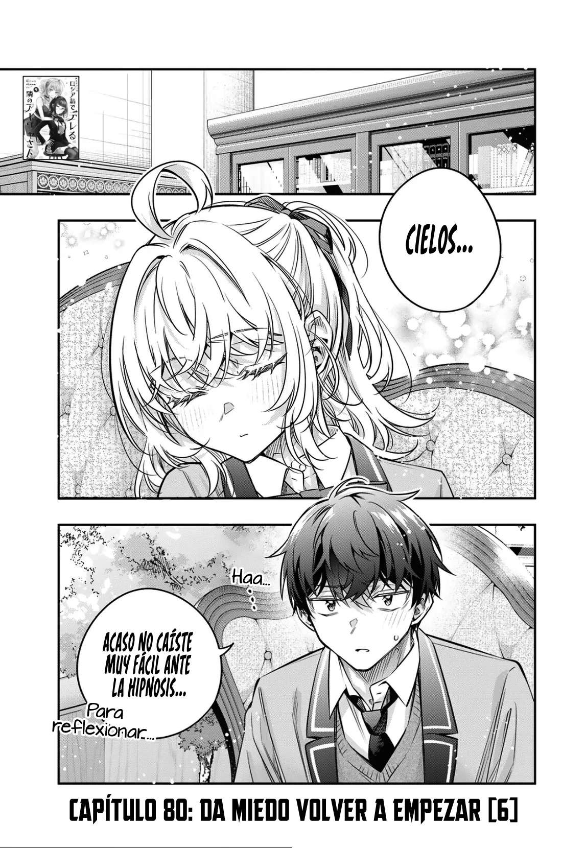 Alya-san, quien se sienta a mi lado, a veces susurra cosas dulces en ruso. Capítulo 80 - página 5