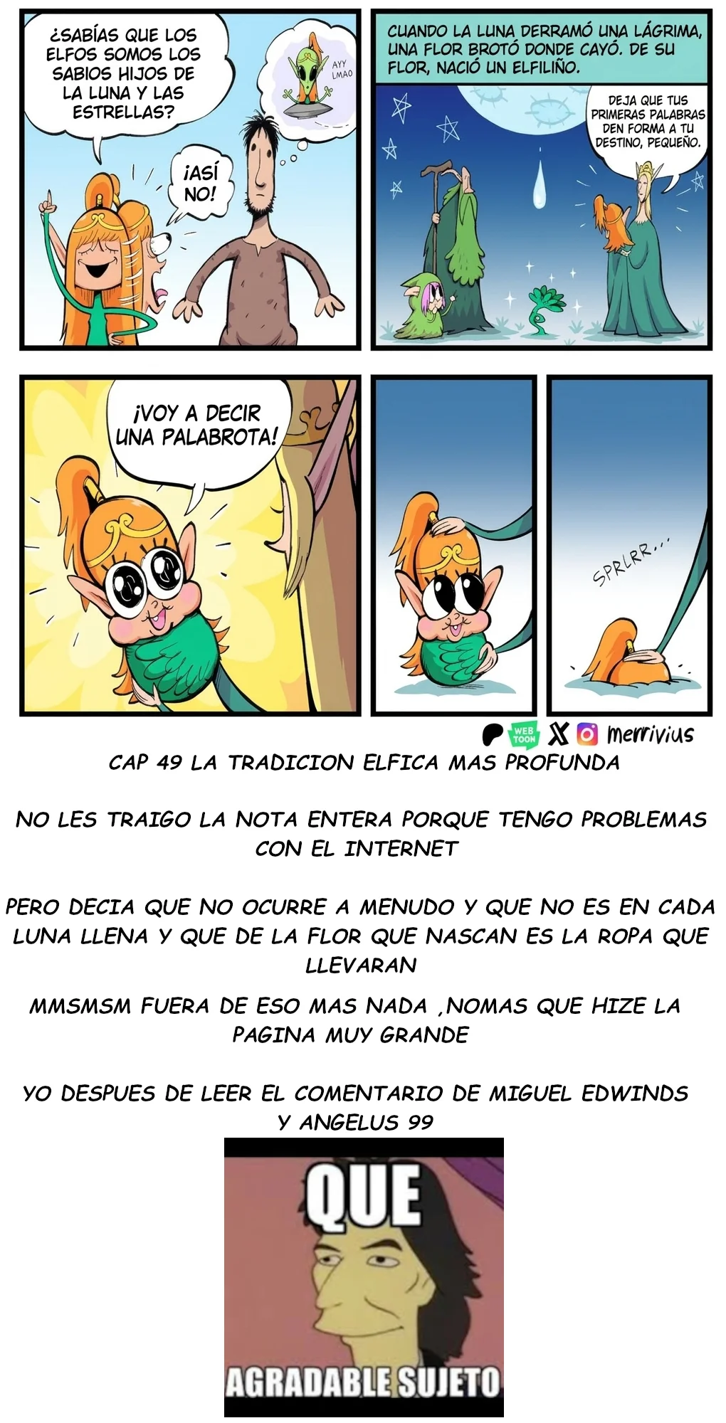 la elfa humanofobica Capítulo 49 - página 1