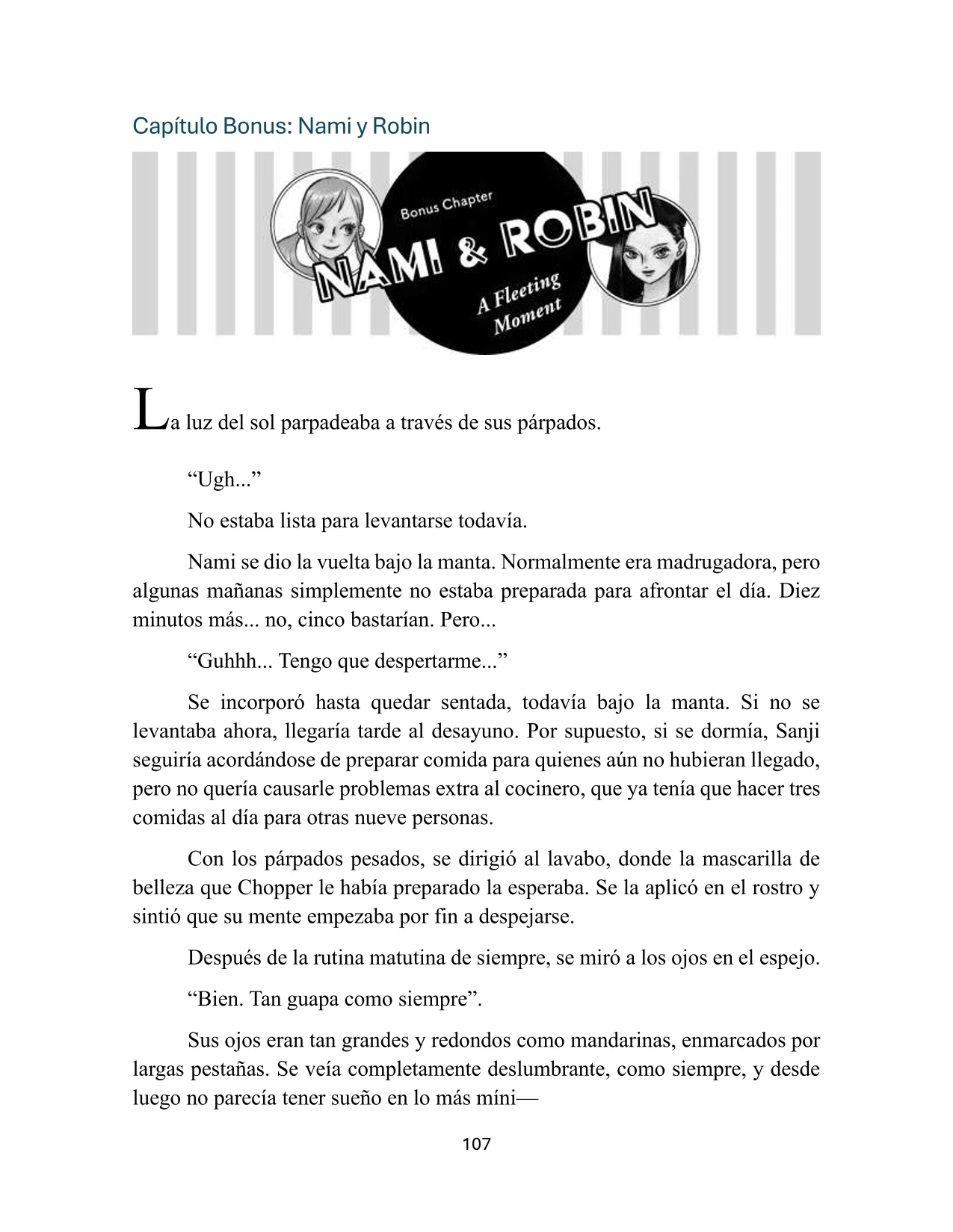 One piece - Heroínas Capítulo 8.5 - página 1