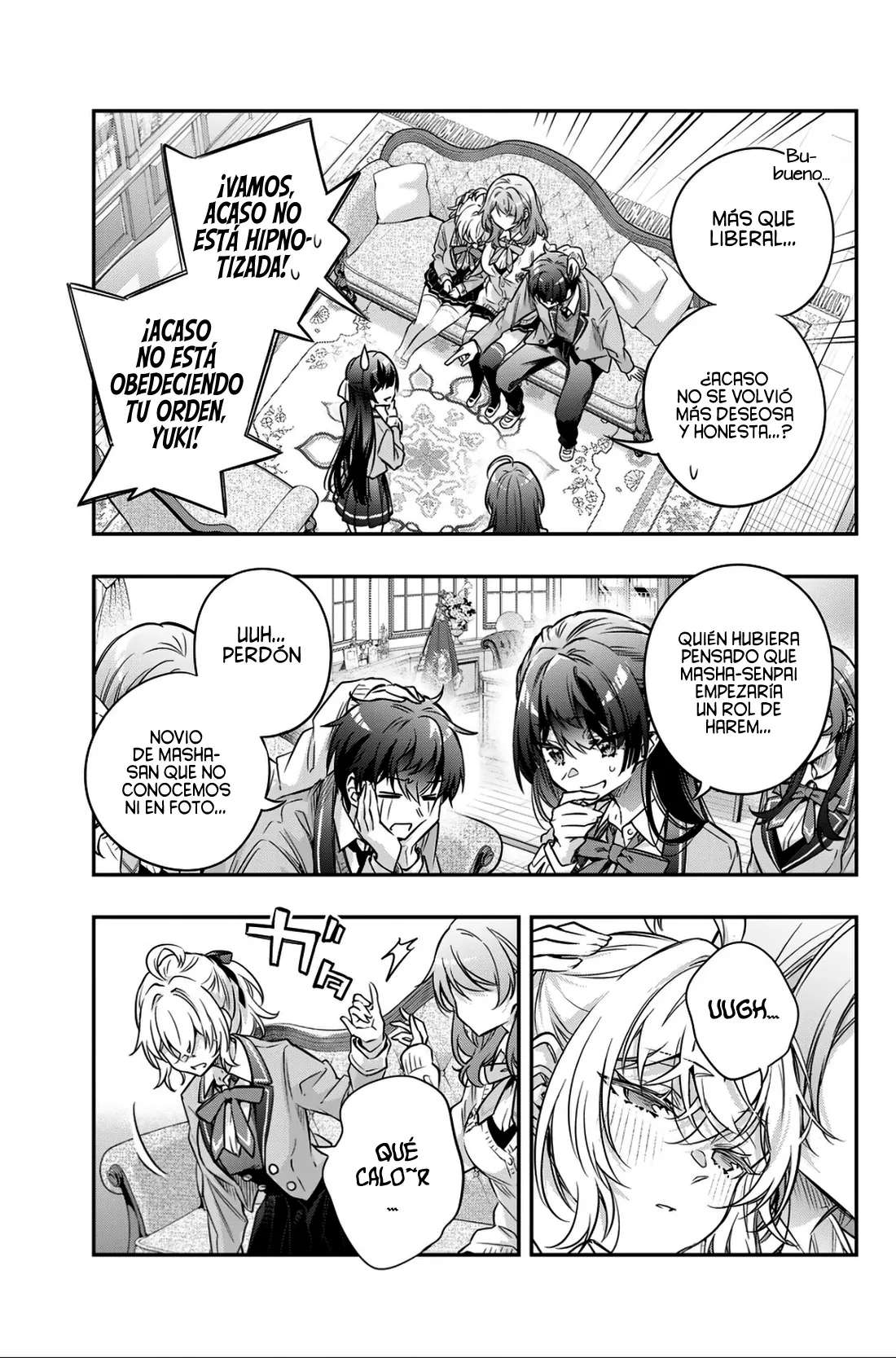 Alya-san, quien se sienta a mi lado, a veces susurra cosas dulces en ruso. Capítulo 77 - página 15