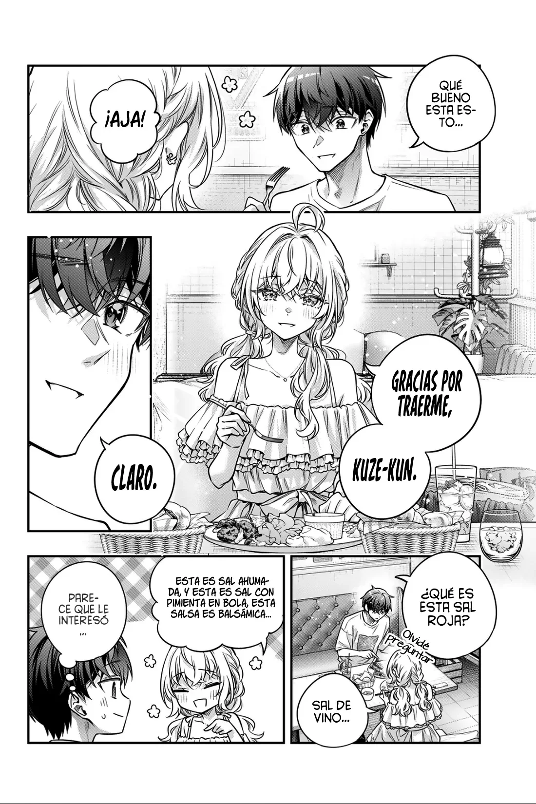 Alya-san, quien se sienta a mi lado, a veces susurra cosas dulces en ruso. Capítulo 89 - página 6