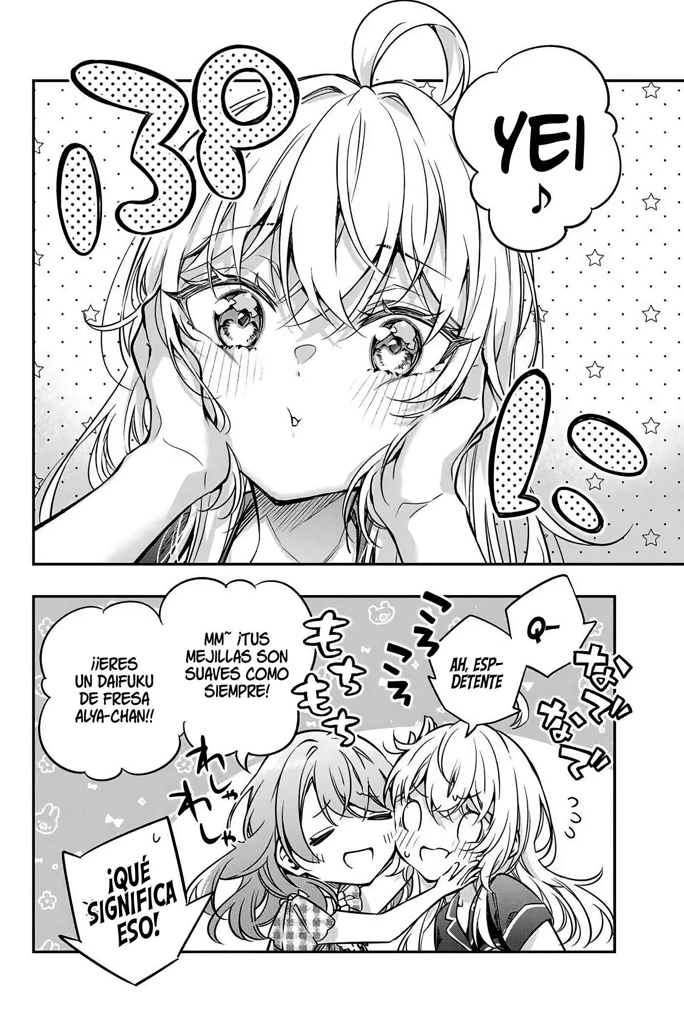 Alya-san, quien se sienta a mi lado, a veces susurra cosas dulces en ruso. Capítulo 67 - página 8
