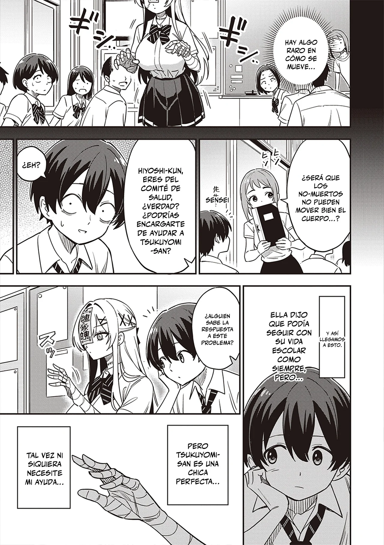 Undead-san no Bukiyou na Seishun Capítulo 1 - página 8