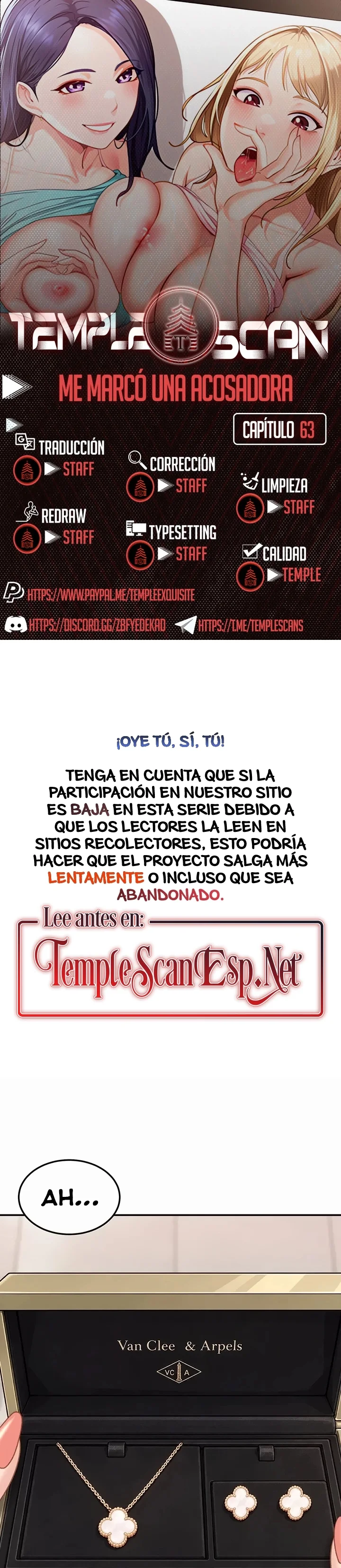 ¡Me Marco Una Acosadora! Capítulo 63 - página 1