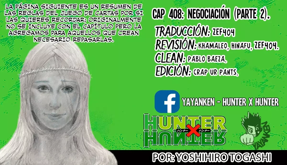 Cazador X Capítulo 408 - página 1