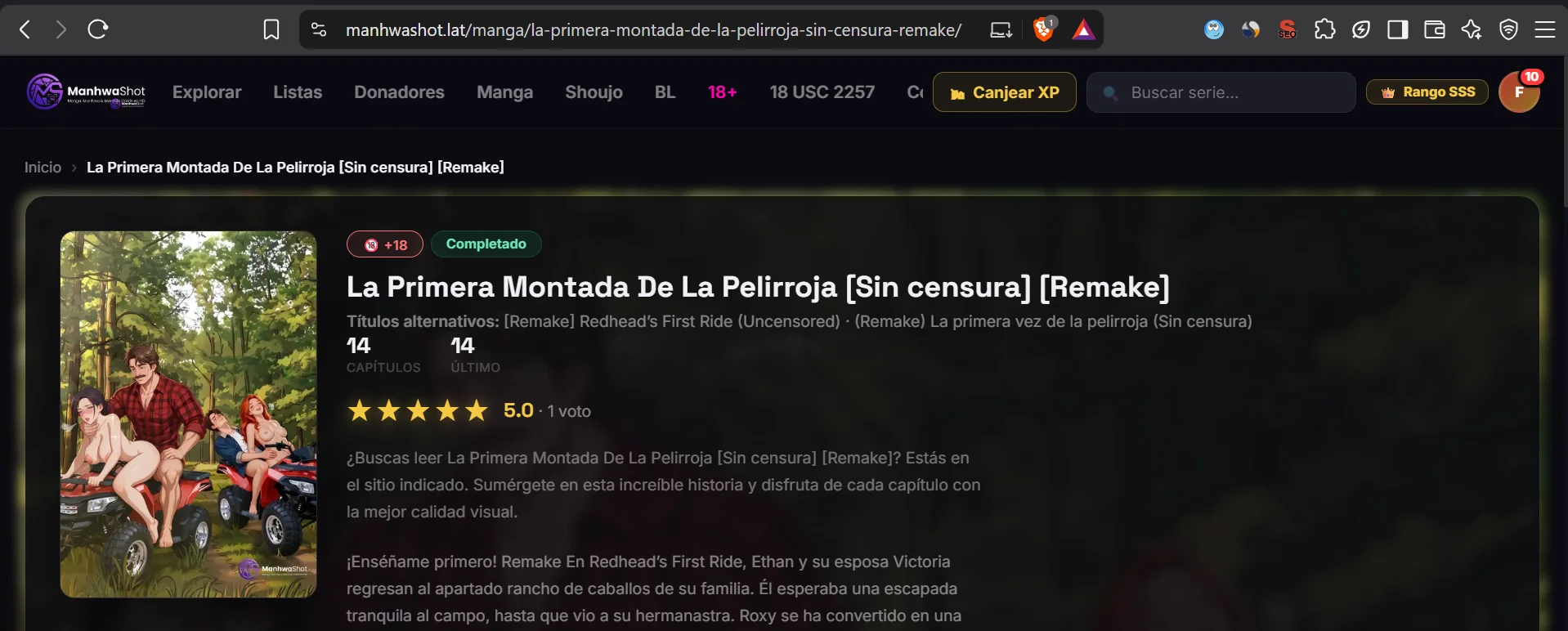 La Primera Montada De La Pelirroja [Sin censura] [Remake] Capítulo 4 - página 3