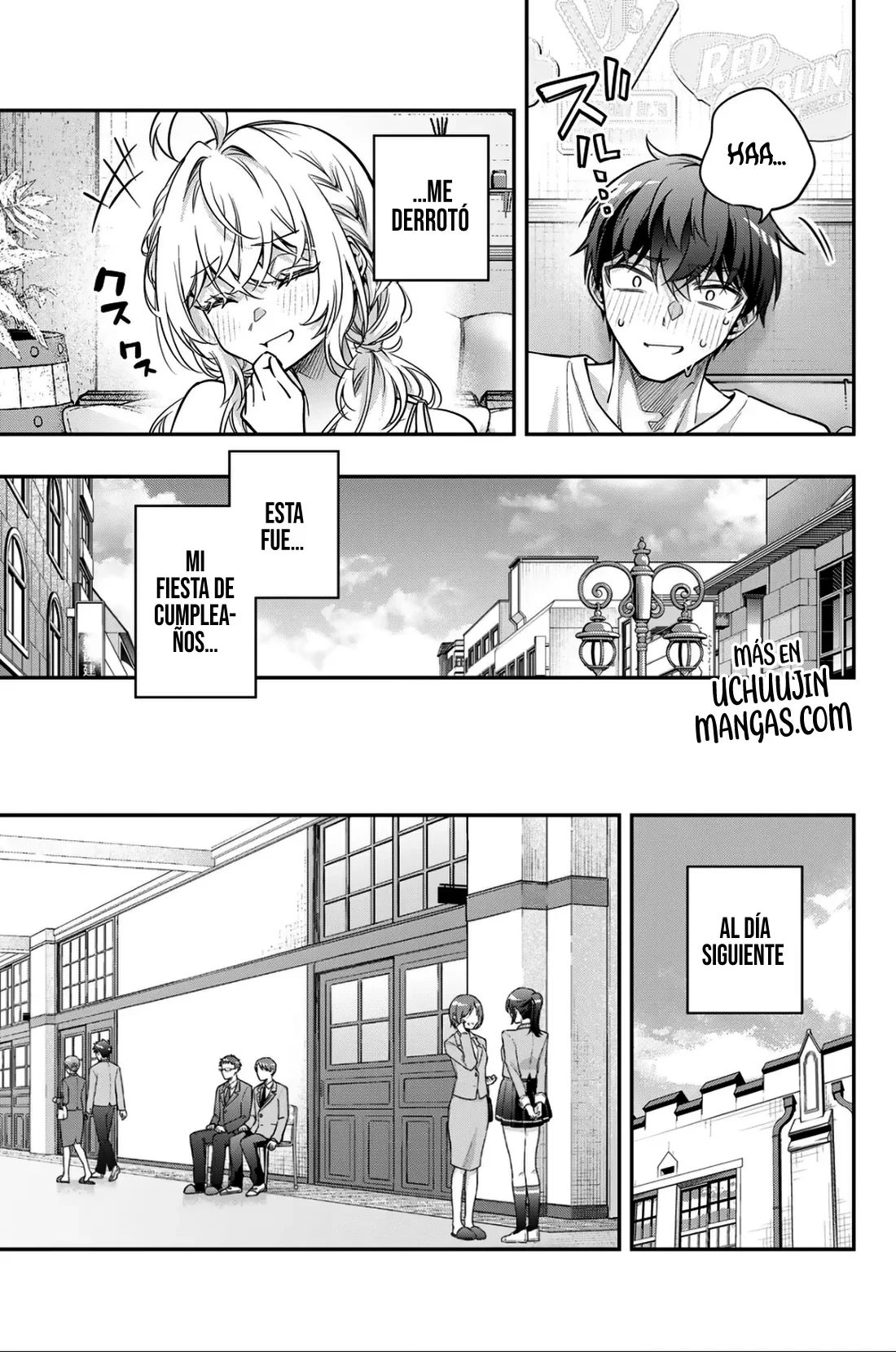 Alya-san, quien se sienta a mi lado, a veces susurra cosas dulces en ruso. Capítulo 90 - página 13