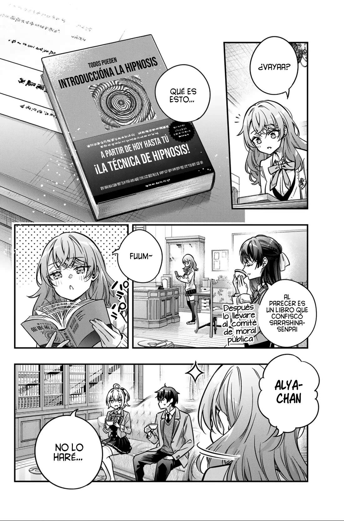 Alya-san, quien se sienta a mi lado, a veces susurra cosas dulces en ruso. Capítulo 77 - página 6